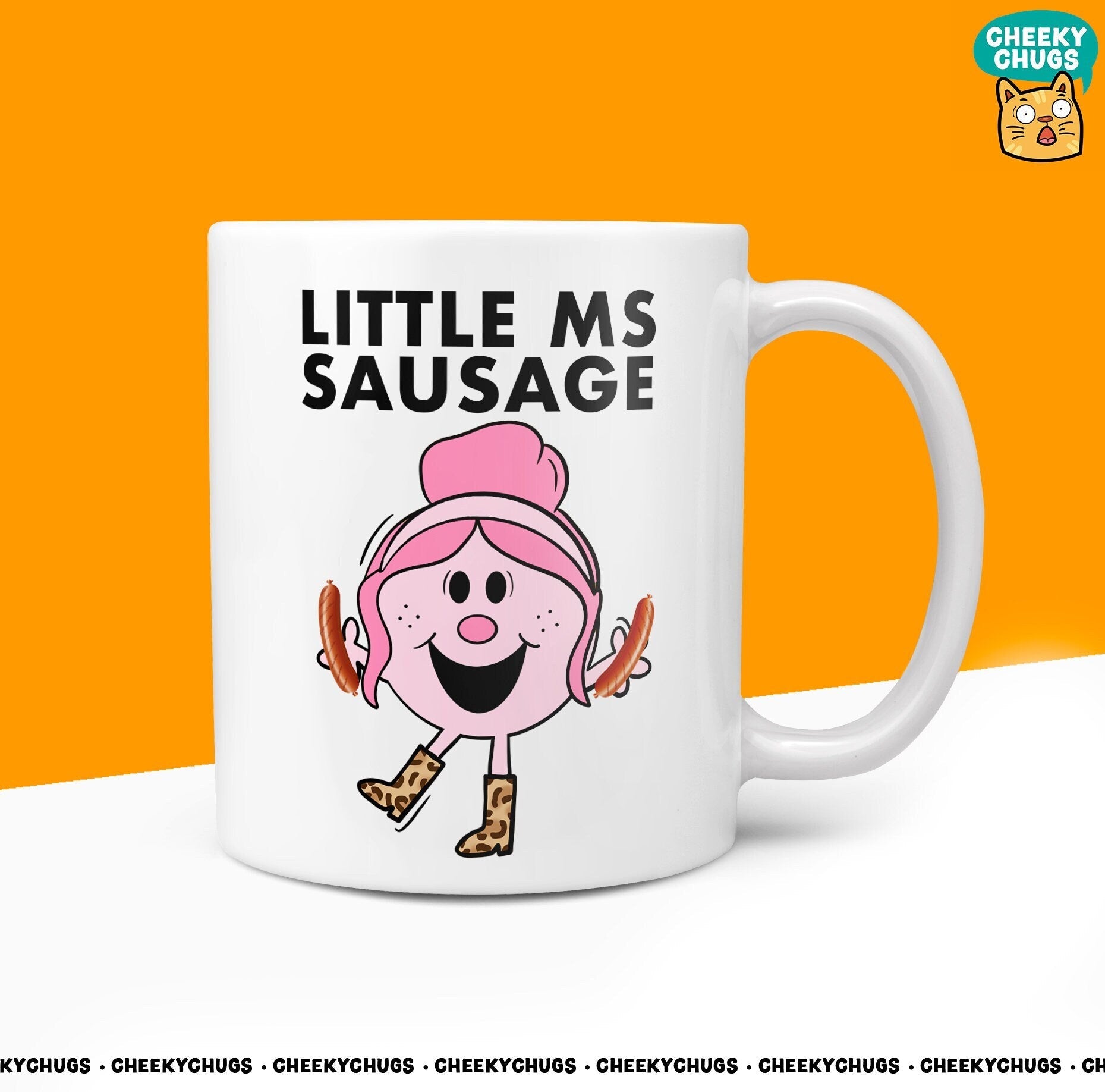 Novelty Little Ms SAUSAGE Mug Funny Women's Miss Ladies Gift Secret Santa Present Unique Rude Ceramic Novelty Birthday Christmas 10oz - CheekyChugs