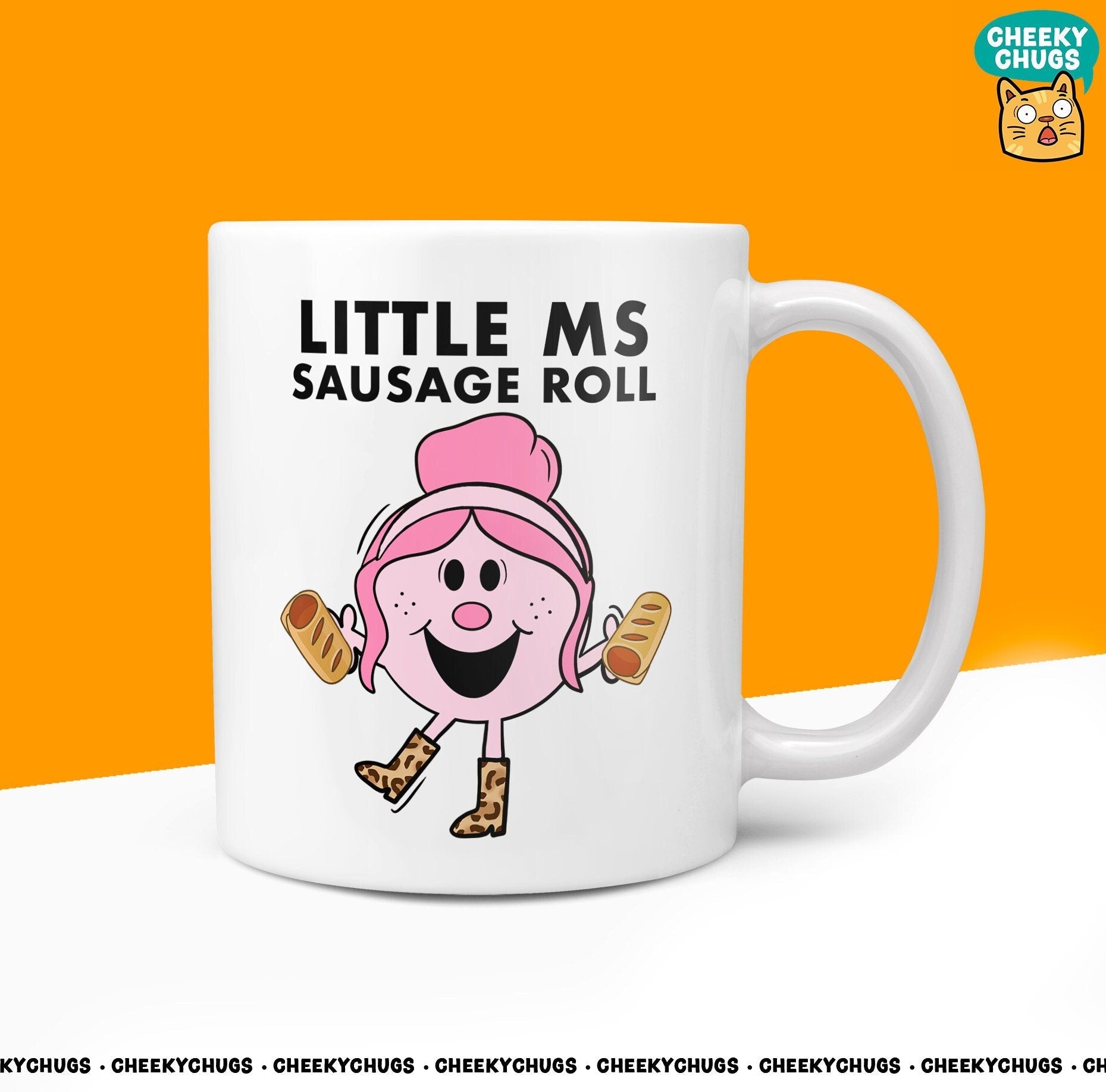 Novelty Little Ms SAUSAGE ROLL Mug Funny Women's Miss Ladies Gift Secret Santa Present Unique Rude Ceramic Novelty Birthday Christmas 10oz - CheekyChugs