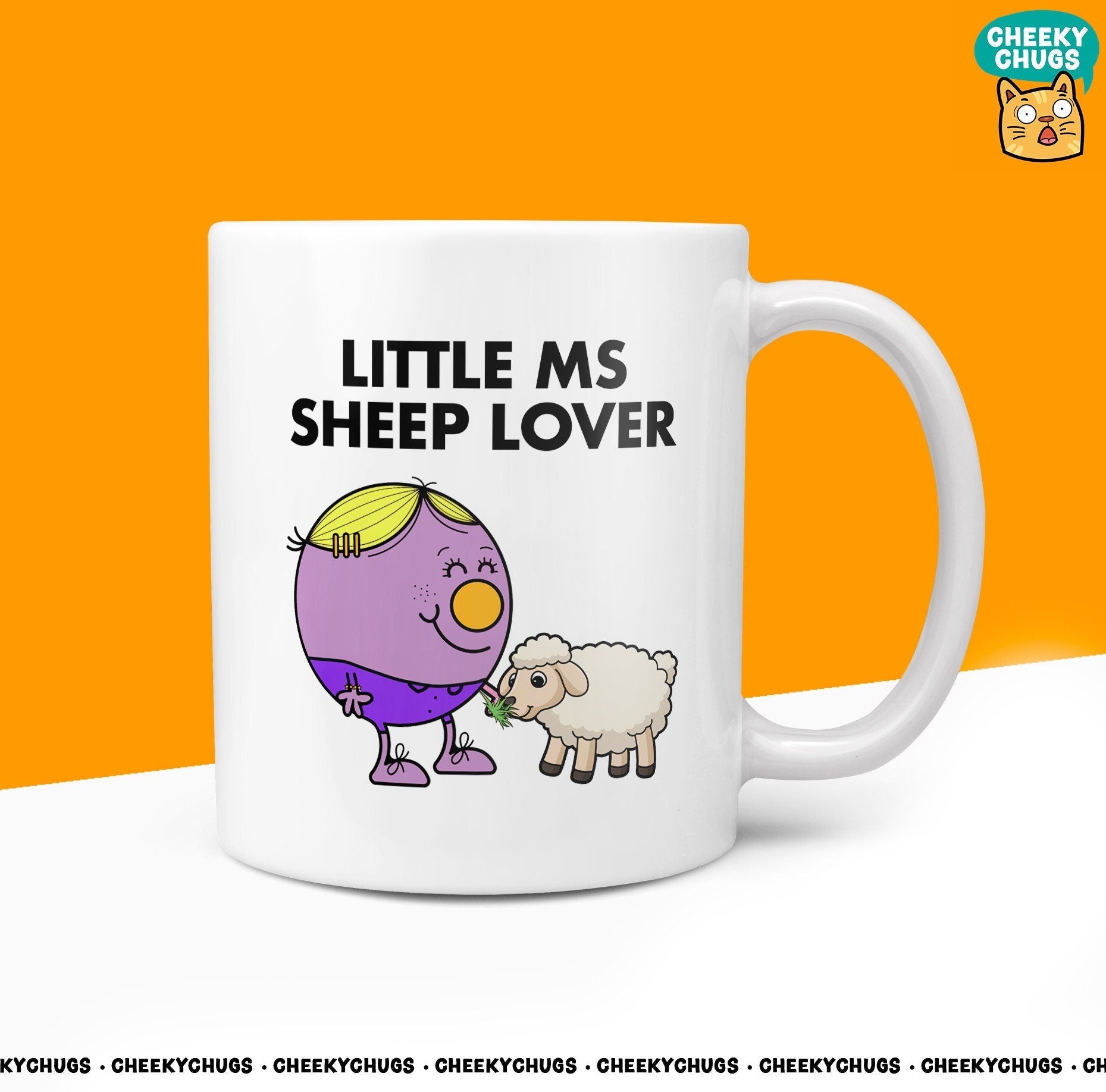 Novelty Little MS SHEEP LOVER Mug Funny Women's Miss Ladies Gift Secret Santa Present Unique Rude Ceramic Novelty Birthday Christmas 10oz - CheekyChugs
