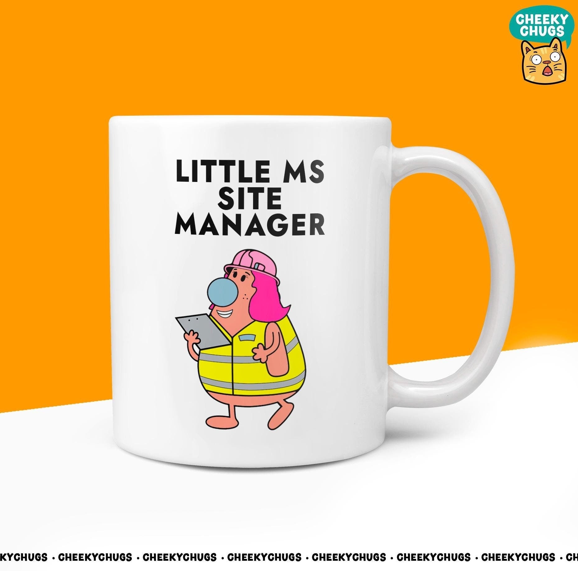 Novelty Little MS SITE MANAGER Mug Funny Women's Miss Her Gift Secret Santa Present Ceramic Novelty Parody Birthday Christmas Tea Cup - CheekyChugs