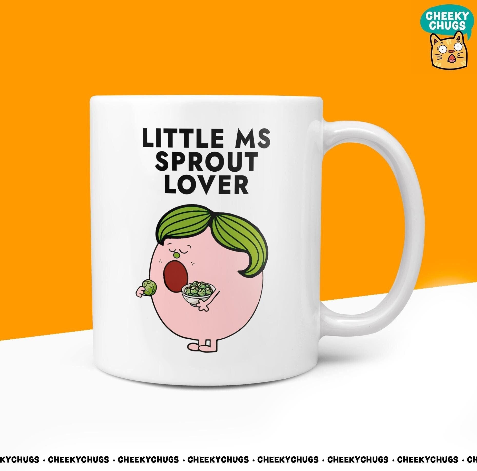 Novelty Little MS SPROUT LOVER Mug Funny Women's Miss Her Gift Secret Santa Present Unique Ceramic Office Birthday Christmas Coffee Tea Cup - CheekyChugs