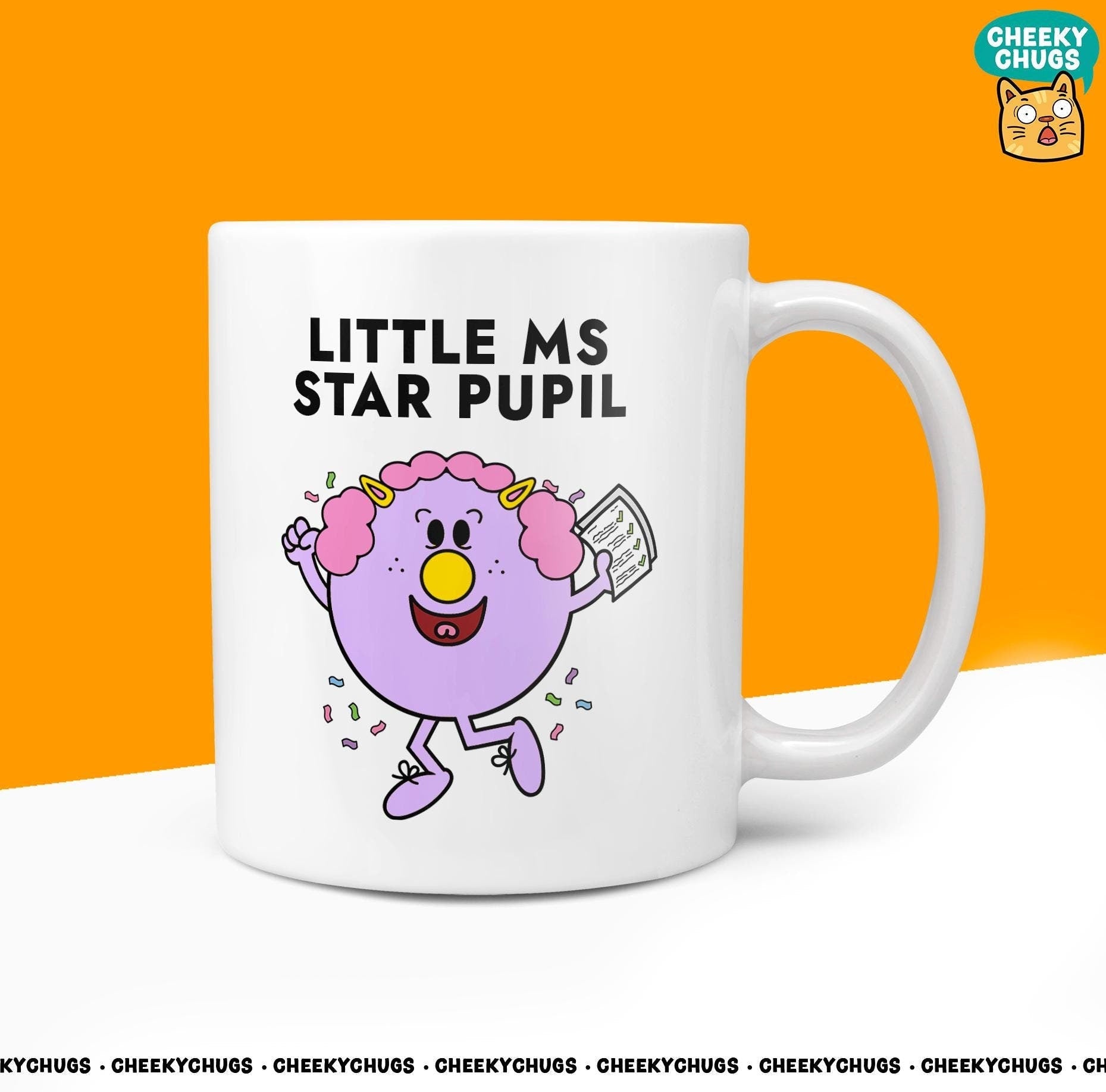 Novelty Little MS STAR PUPIL Mug Funny Women's Miss Her Gift Secret Santa Present Ceramic Novelty Parody Birthday Christmas Tea Cup - CheekyChugs