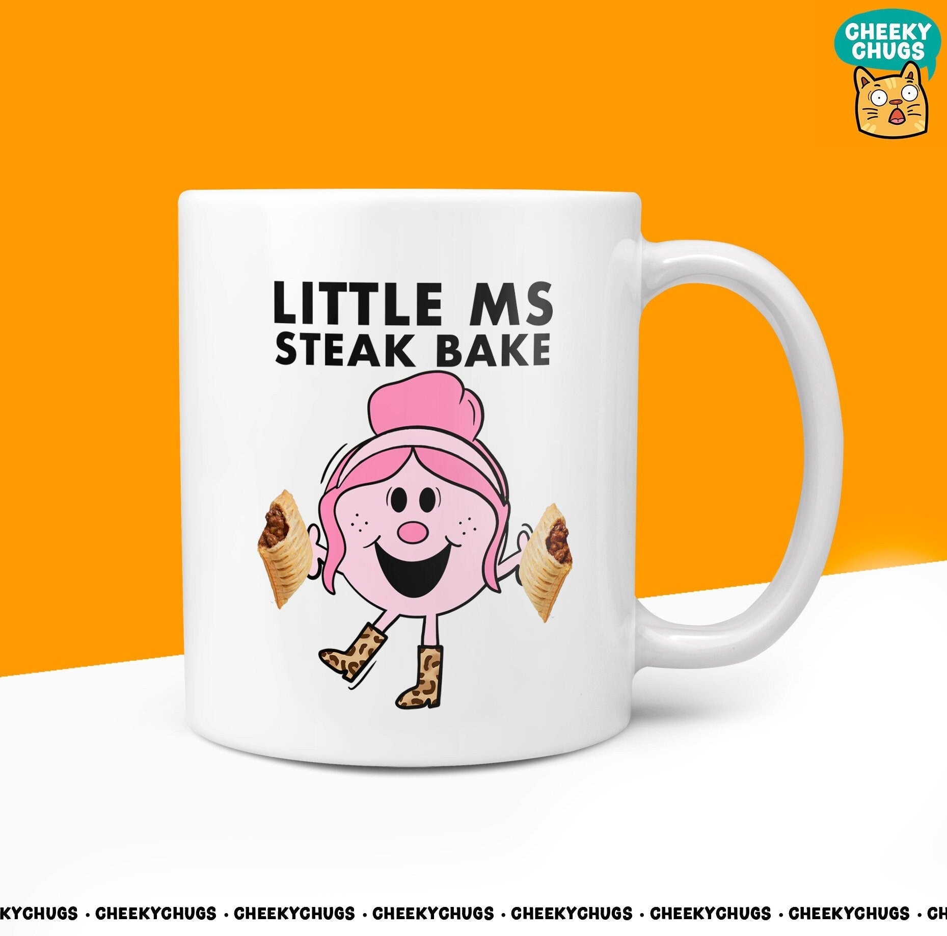 Novelty Little Ms STEAK BAKE Mug Funny Women's Miss Ladies Gift Secret Santa Present Unique Rude Ceramic Novelty Birthday Christmas 10oz - CheekyChugs