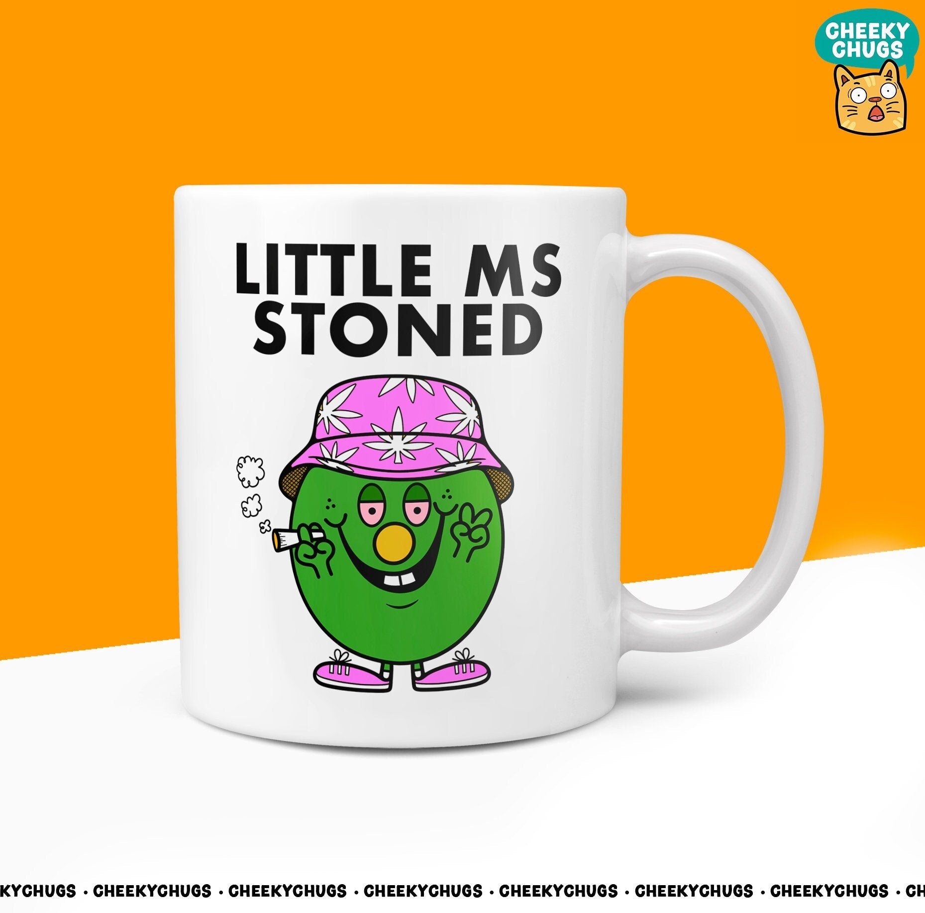 Novelty Little Ms STONED Mug Funny Womens Miss Ladies Gift Secret Santa Present Unique Rude Ceramic Novelty Birthday Christmas 10oz - CheekyChugs