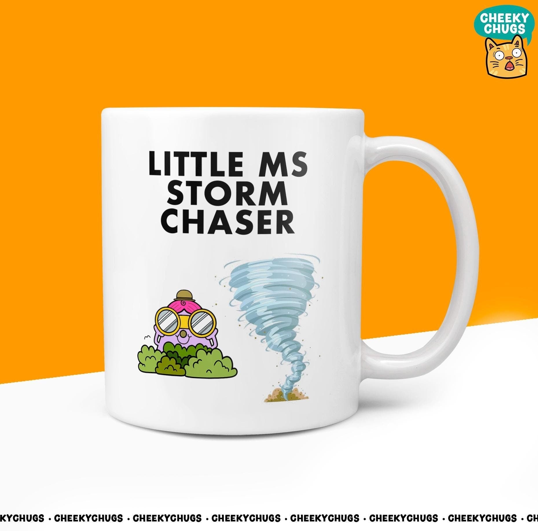Novelty Little MS STORM CHASER Mug Funny Miss Women's Gift Secret Santa Present Office Birthday Christmas 10oz Coffee Tea Cup - CheekyChugs