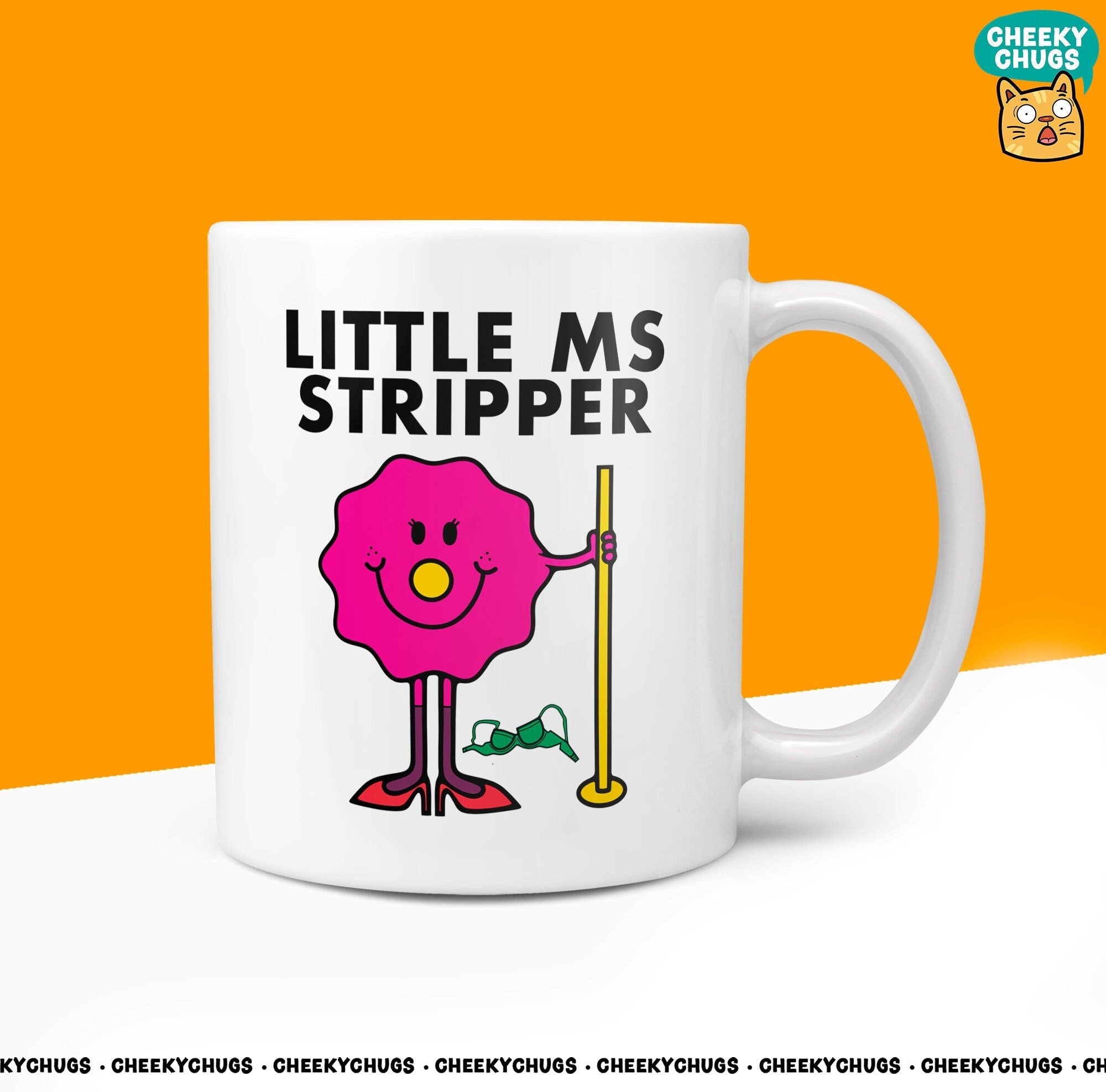 Novelty Little Ms STRIPPER Mug Funny Womens Miss Ladies Gift Secret Santa Present Unique Rude Ceramic Novelty Office Birthday Christmas 10oz - CheekyChugs