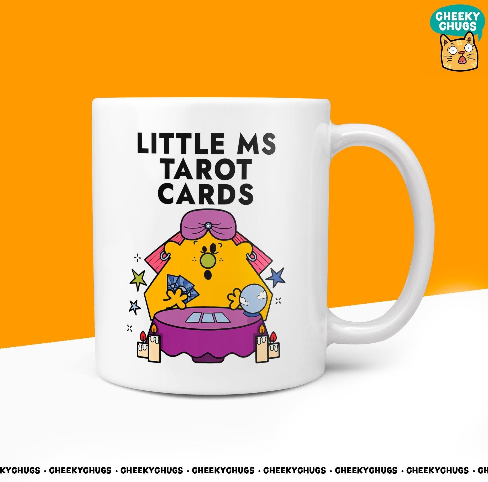 Novelty Little MS TAROT CARDS Mug Funny Women's Miss Her Gift Secret Santa Present Ceramic Novelty Parody Birthday Christmas Tea Cup - CheekyChugs