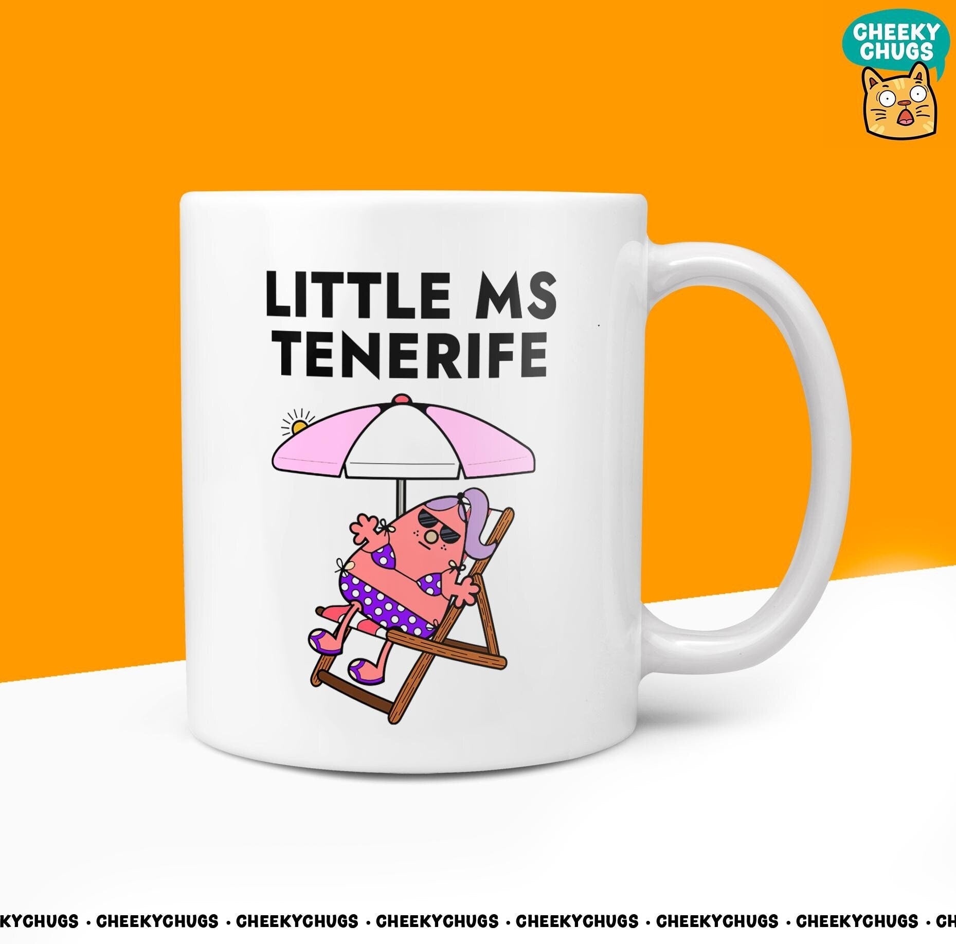 Novelty Little MS TENERIFE Mug Funny Miss Women Gift Secret Santa Team Present Unique Ceramic Holiday Office Travel 10oz Coffee Cup - CheekyChugs
