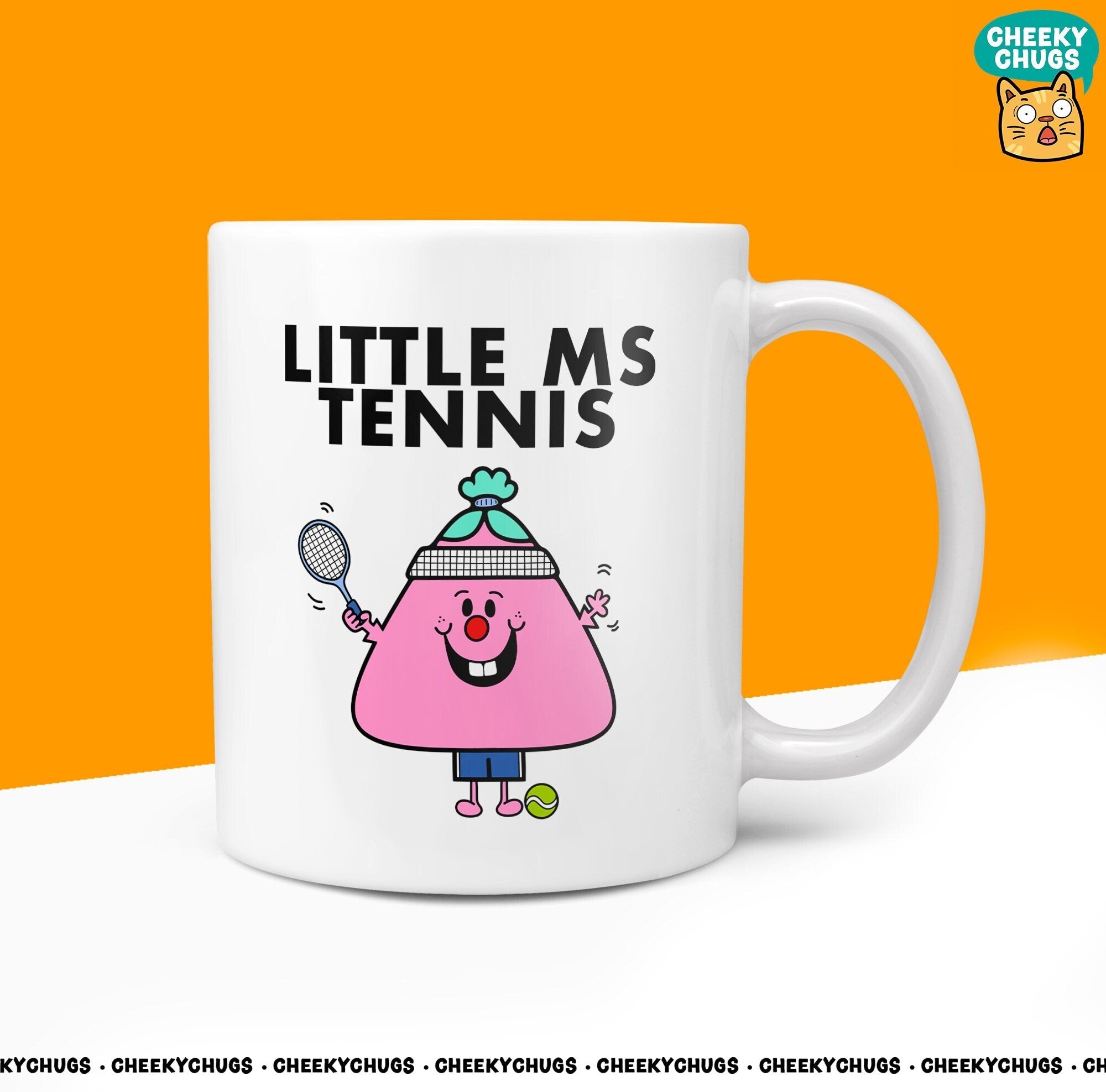 Novelty Little Ms TENNIS Mug Funny Womens Miss Ladies Gift Secret Santa Present Unique Rude Ceramic Novelty Office Birthday Christmas 10oz - CheekyChugs