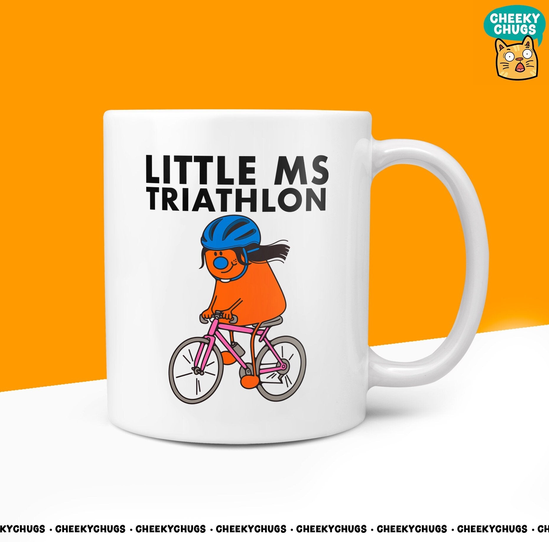 Novelty Little Ms TRIATHLON Mug Funny Women's Miss Ladies Gift Secret Santa Present Unique Rude Ceramic Novelty Birthday Christmas 10oz - CheekyChugs
