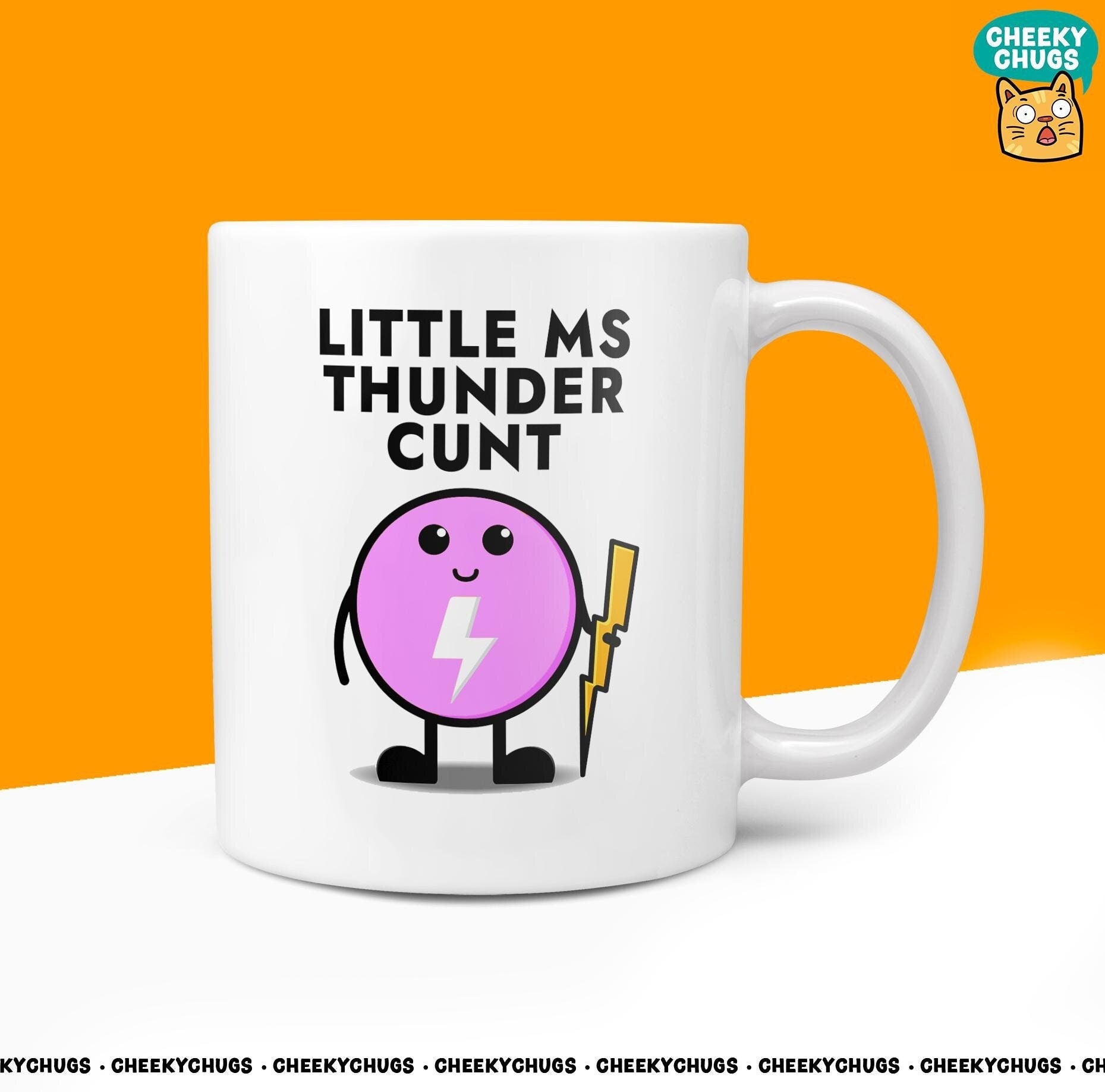 Novelty Little MS TUNDER CUNT Mug Funny Women's Miss Her Gift Secret Santa Present Ceramic Rude Parody Birthday Christmas Coffee Tea Cup - CheekyChugs