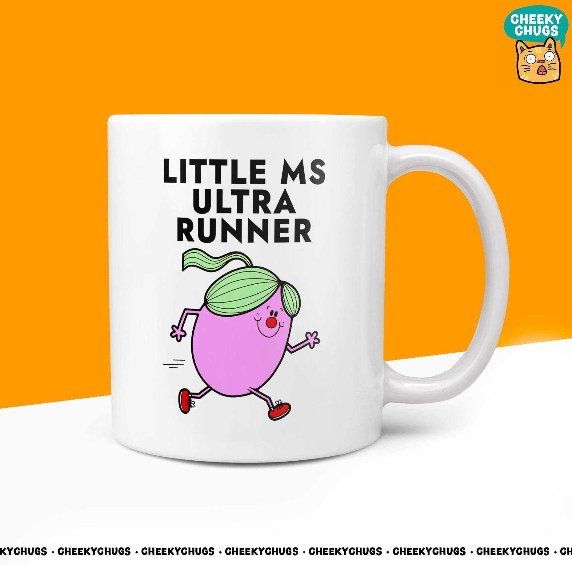 Novelty Little MS ULTRA RUNNER Mug Funny Women's Miss Ladies Gift Secret Santa Present Unique Rude Marathon Birthday Christmas 10oz - CheekyChugs