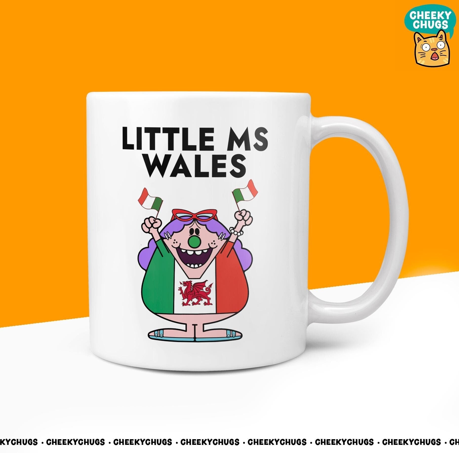 Novelty Little MS WALES Mug Funny Women's Miss Ladies Gift Secret Santa Present Unique Rude Ceramic Novelty Birthday Christmas 10oz - CheekyChugs