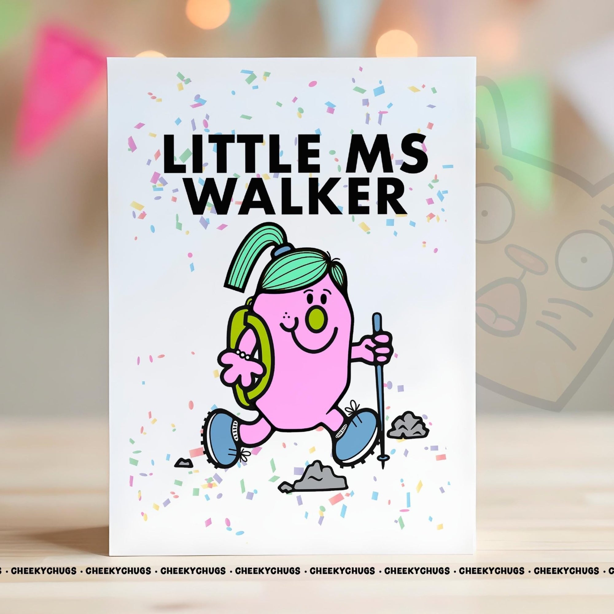 Novelty Little MS WALKER Greeting Card For Her Miss 21st 30th 40th 50th Friend Work Family Sister Birthday Christmas Card - CHUGS - 092 - CheekyChugs