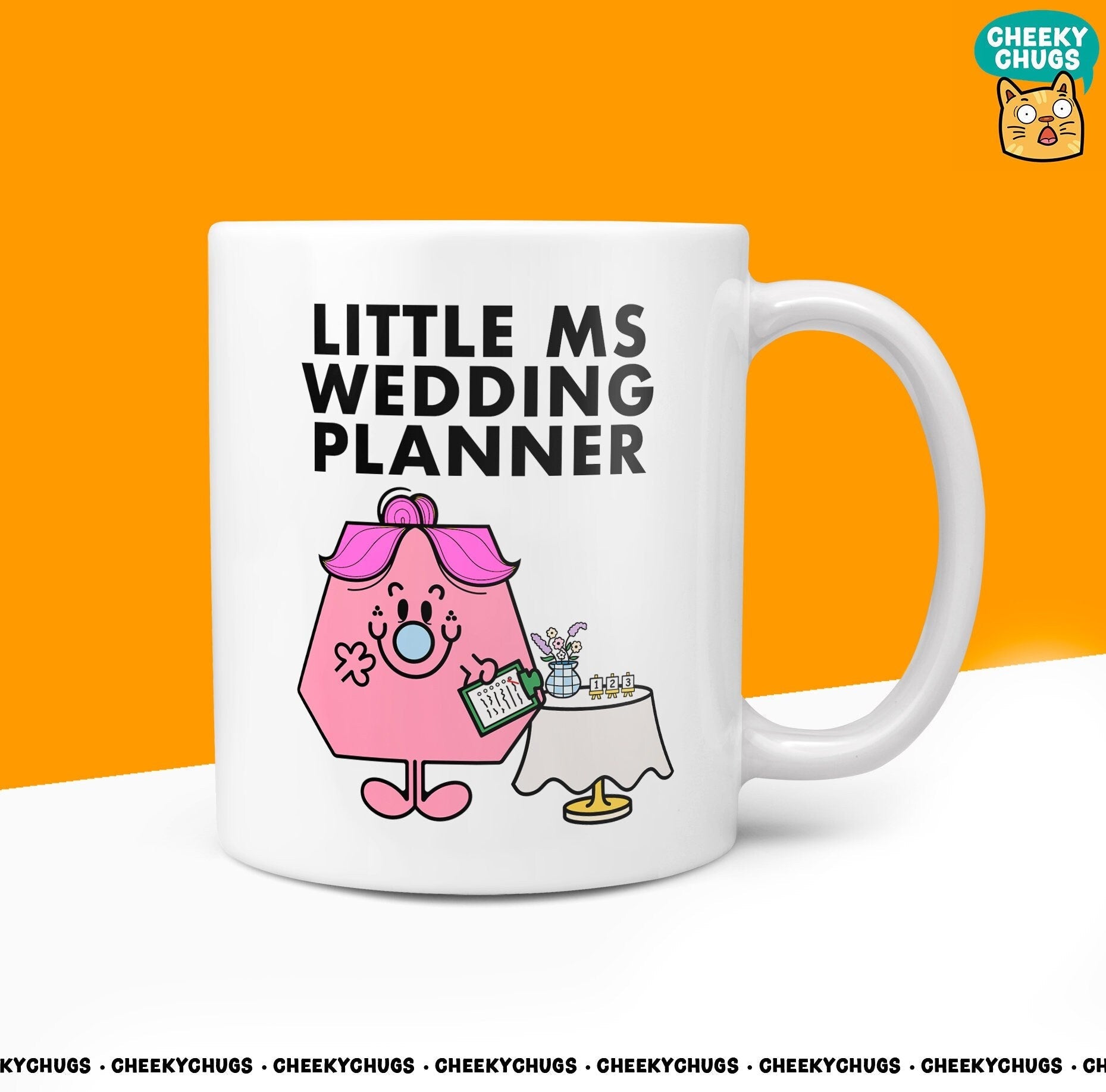 Novelty Little Ms WEDDING PLANNER Mug Funny Womens Miss Ladies Gift Wedding Ideas Present Unique Bridal Thank You Breakfast 10oz Gifts - CheekyChugs