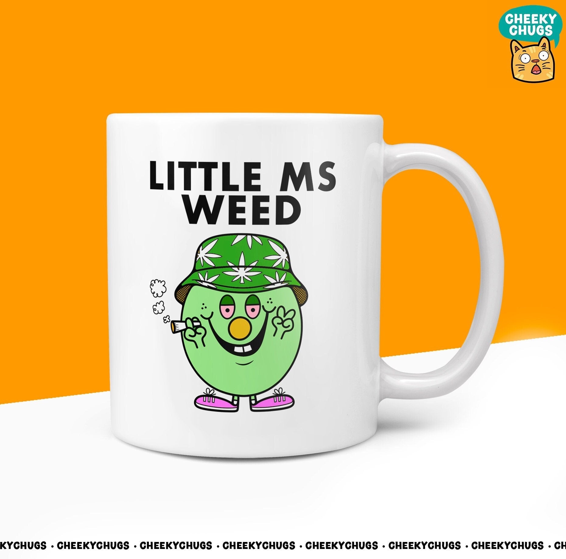 Novelty Little Ms WEED Mug Funny Women's Miss Ladies Gift Secret Santa Present Unique Rude Ceramic Novelty Birthday Christmas 10oz - CheekyChugs
