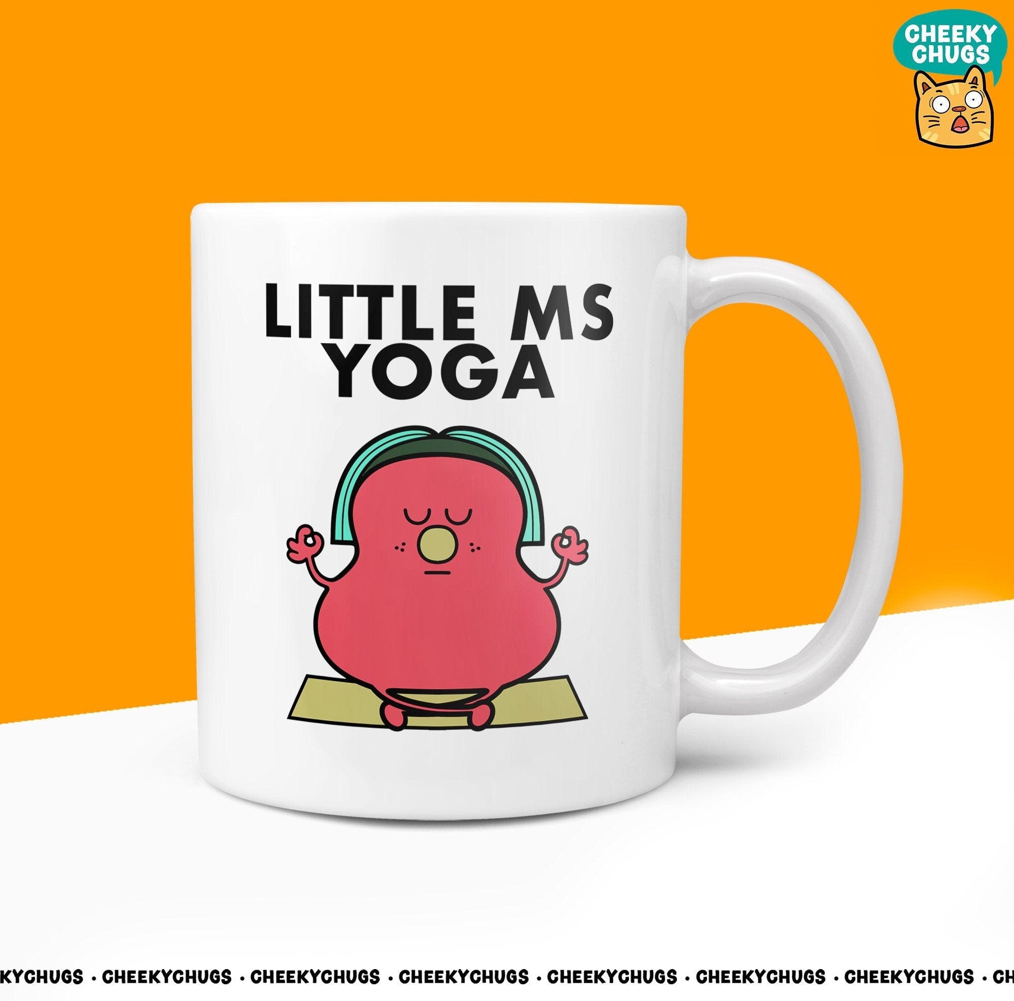 Novelty Little Ms YOGA Mug Funny Womens Miss Ladies Gift Secret Santa Present Unique Rude Ceramic Novelty Office Birthday Christmas 10oz - CheekyChugs