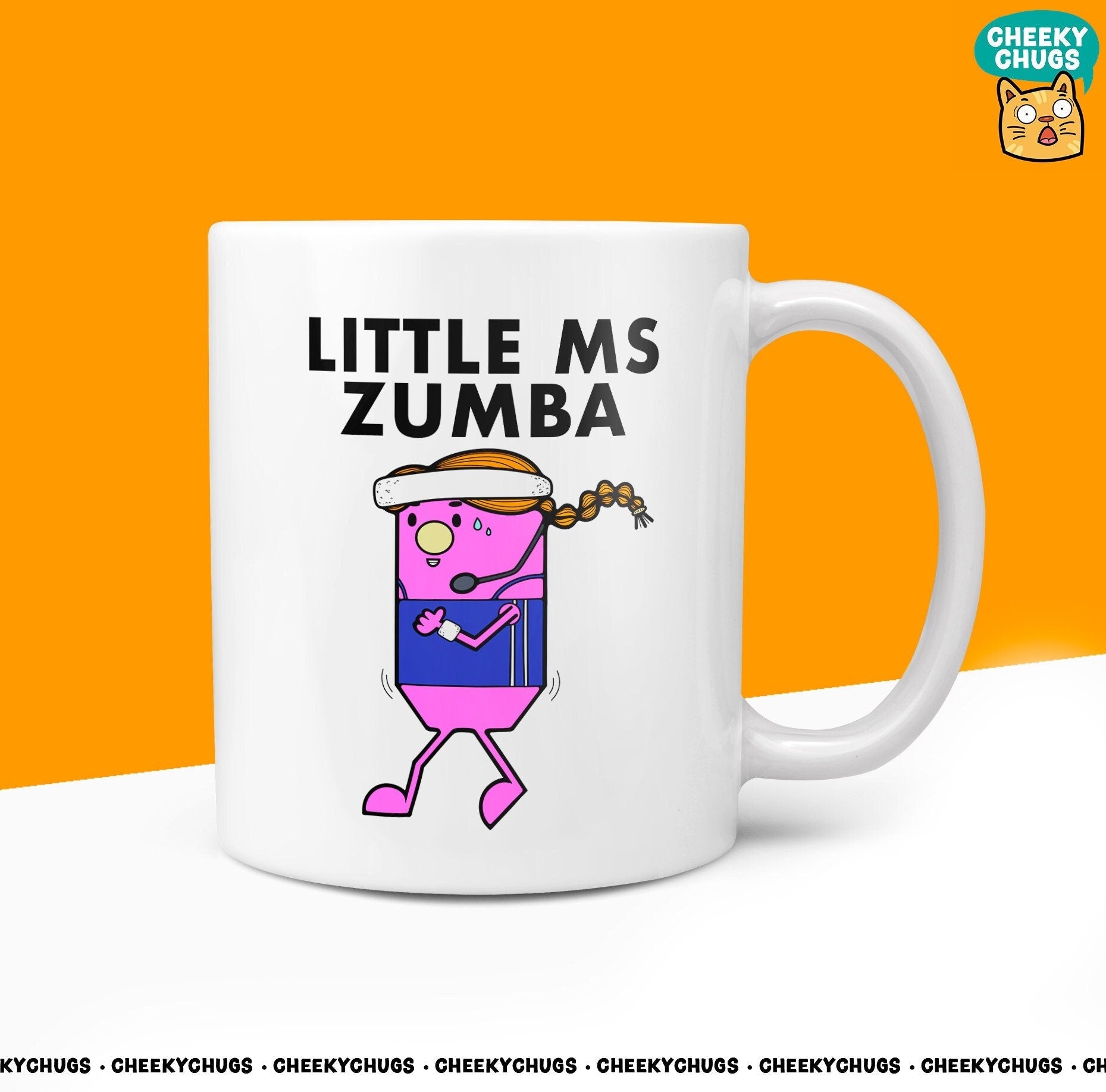 Novelty Little MS ZUMBA 10oz Coffee Mug - Gift For Her Miss Class Teacher Gym Gift Idea Female Secret Santa Gifts Birthday Christmas Present - CheekyChugs