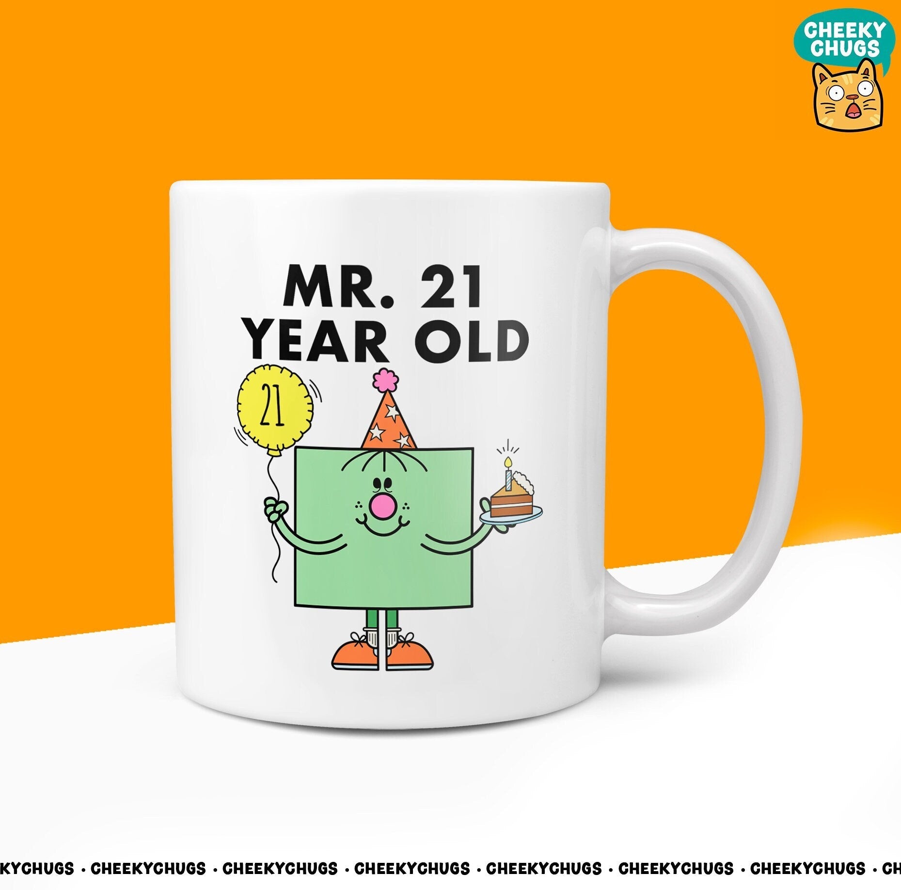 Novelty MR 21 YEAR OLD Mug Funny Mens Men Man Him Gift Secret Santa Present Unique Rude Ceramic Novelty 21st Birthday Ideas Christmas 10oz - CheekyChugs