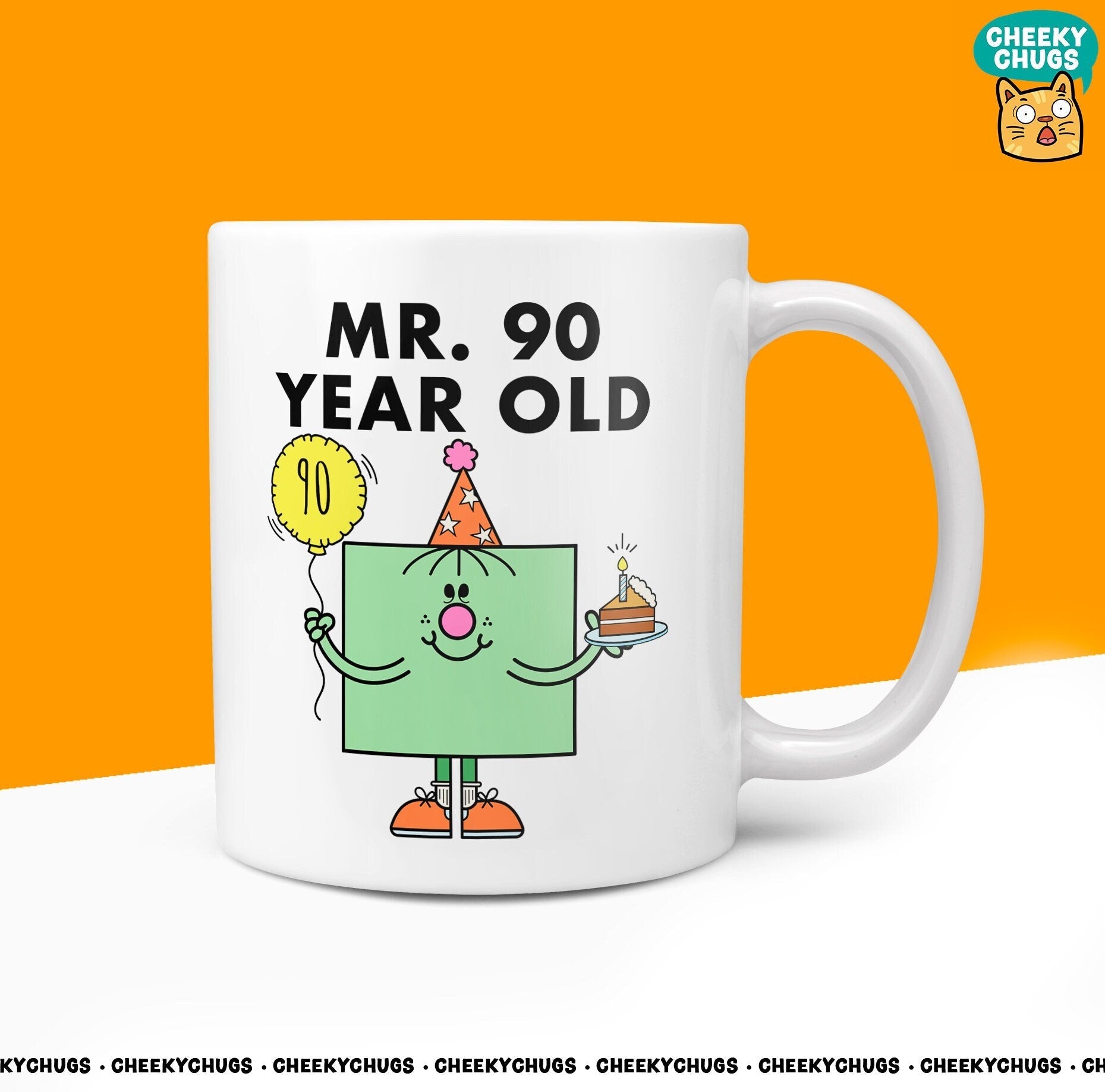 Novelty MR 90 YEAR OLD Mug Funny Mens Men Man Him Gift Secret Santa Present Unique Rude Ceramic Novelty 90th Birthday Ideas Christmas 10oz - CheekyChugs