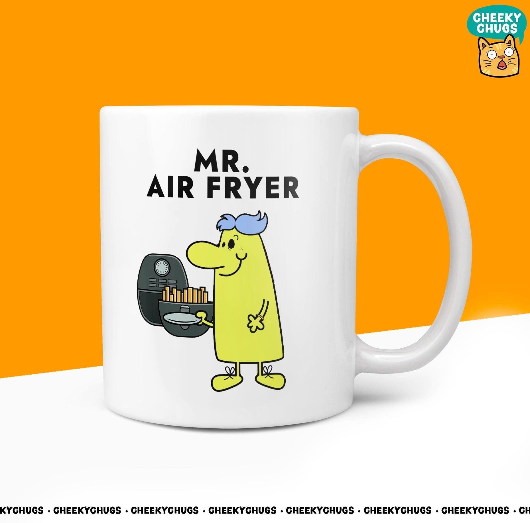 Novelty MR AIR FRYER Mug Funny Men Him Dad Men's Gift Gifts Work Ninja Office Birthday Christmas 10oz Coffee Tea Cup - CheekyChugs