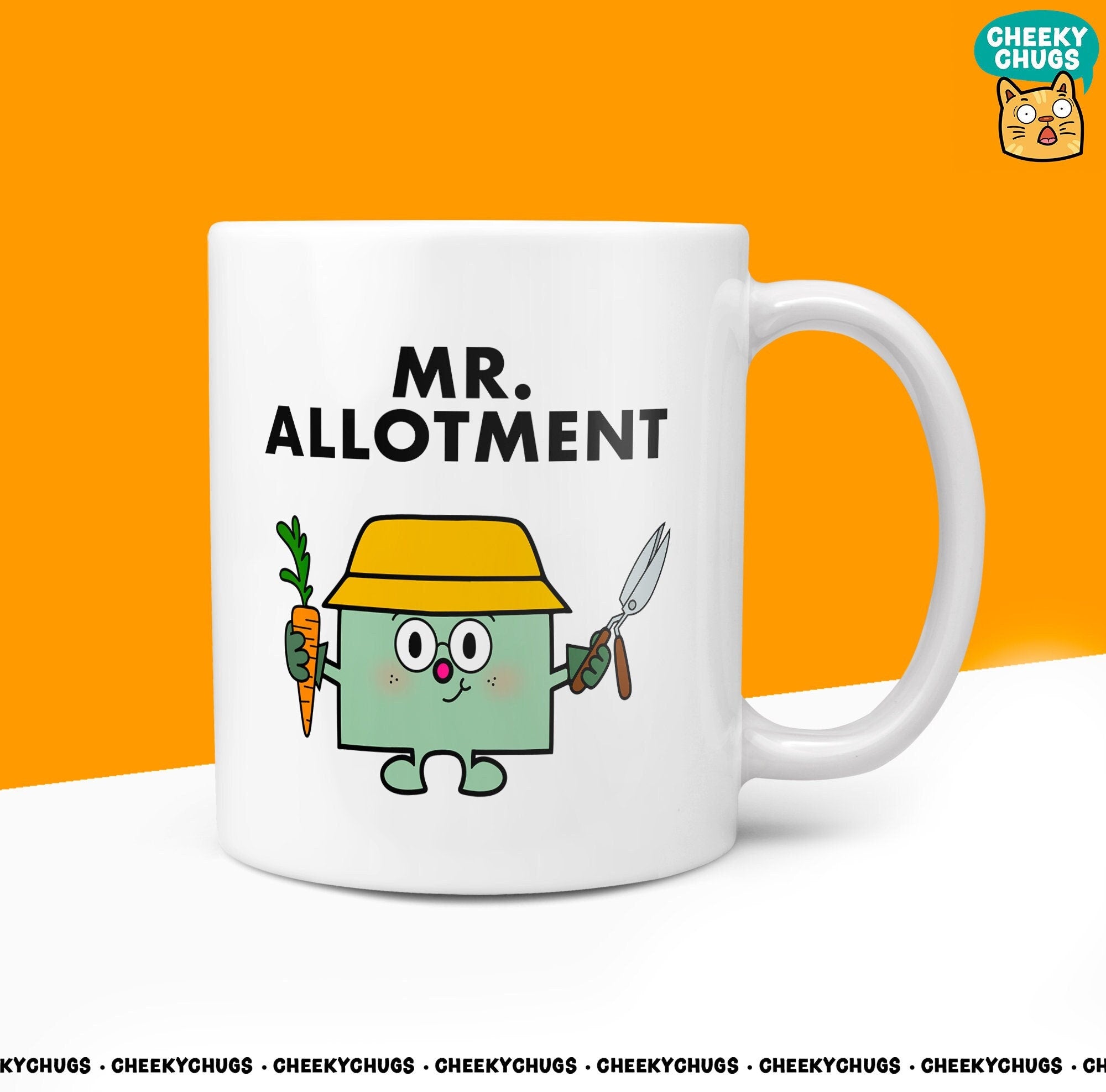 Novelty Mr ALLOTMENT Mug Funny Men Mr Him Gift Secret Santa Present Unique Ceramic Novelty Office Birthday Christmas 10oz Coffee Tea Cup - CheekyChugs