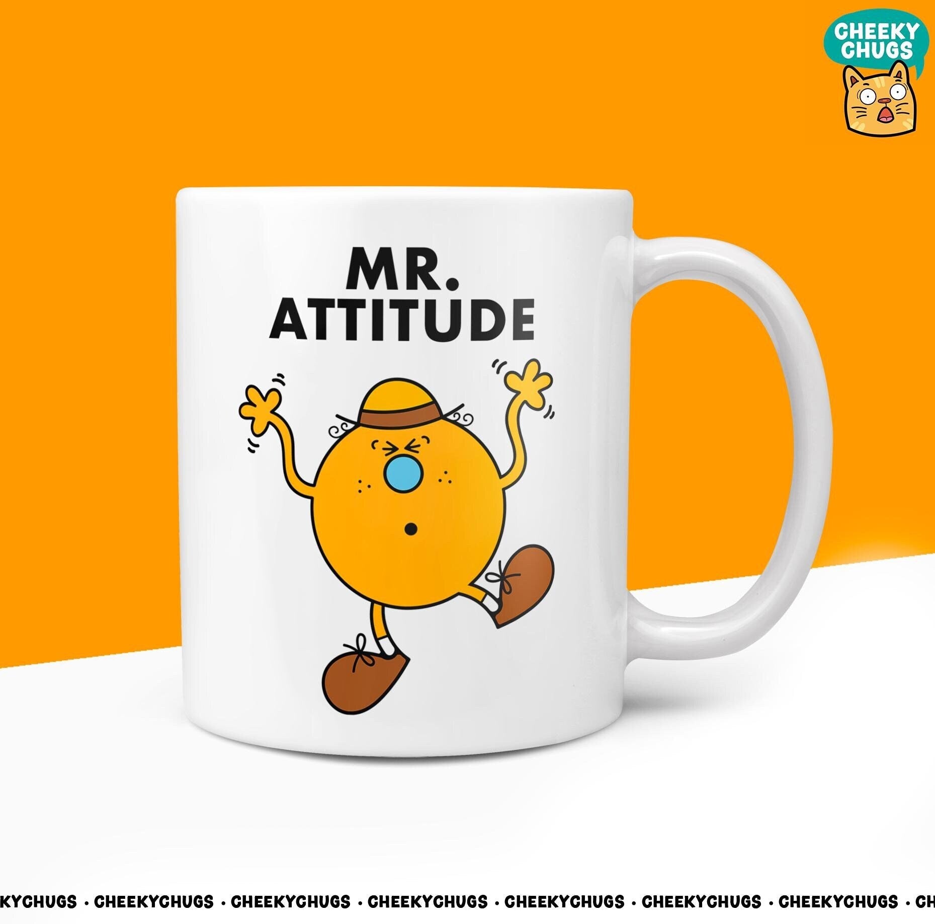 Novelty MR ATTITUDE Mug Funny Men Him Mans Mens Gift Secret Santa Present Unique Attitude Ceramic Novelty Birthday Christmas 10oz - CheekyChugs