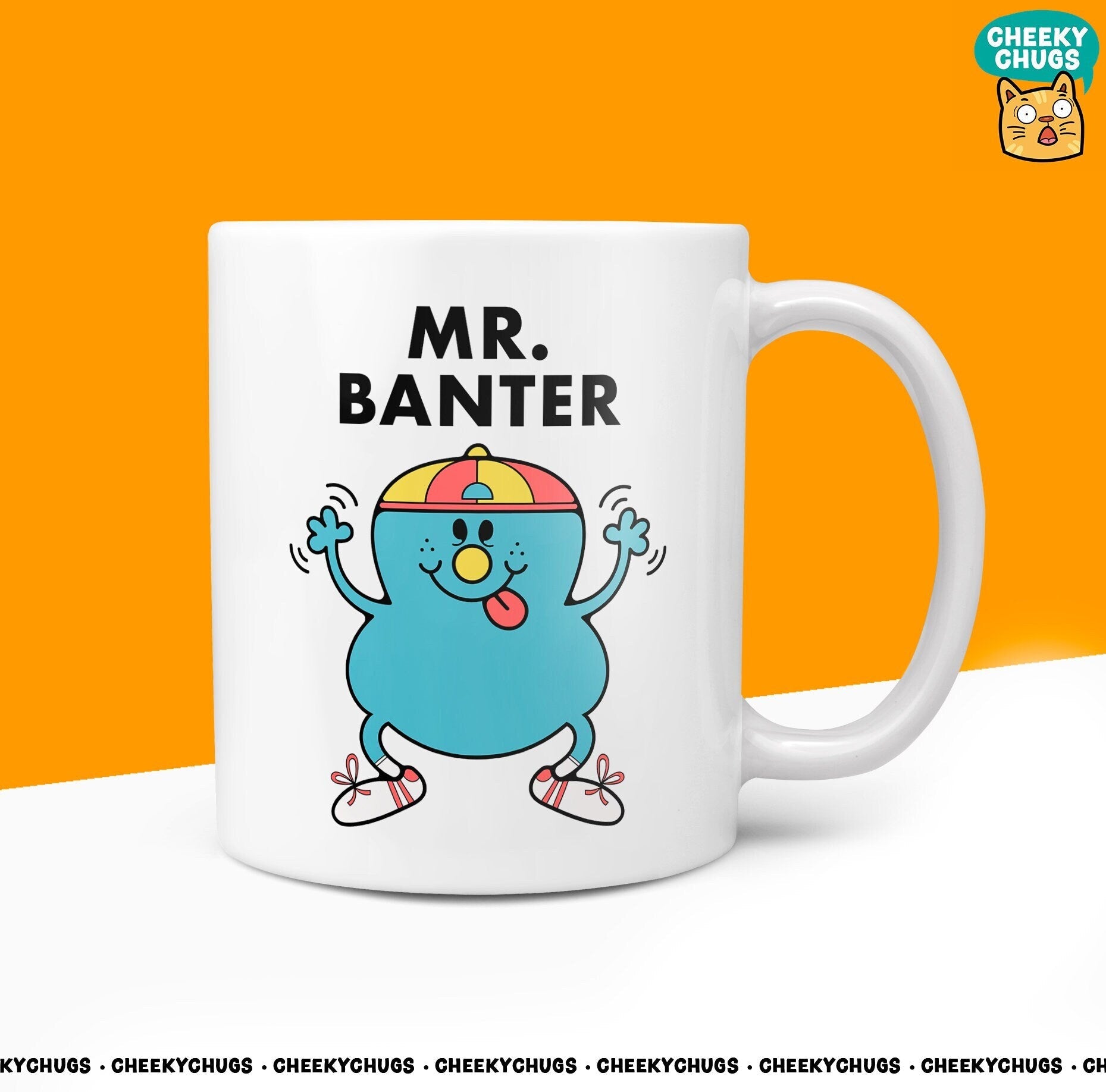 Novelty Mr BANTER Mug Funny Men Mr Him Gift Secret Santa Present Unique Ceramic Novelty Office Birthday Christmas 10oz Coffee Tea Cup - CheekyChugs