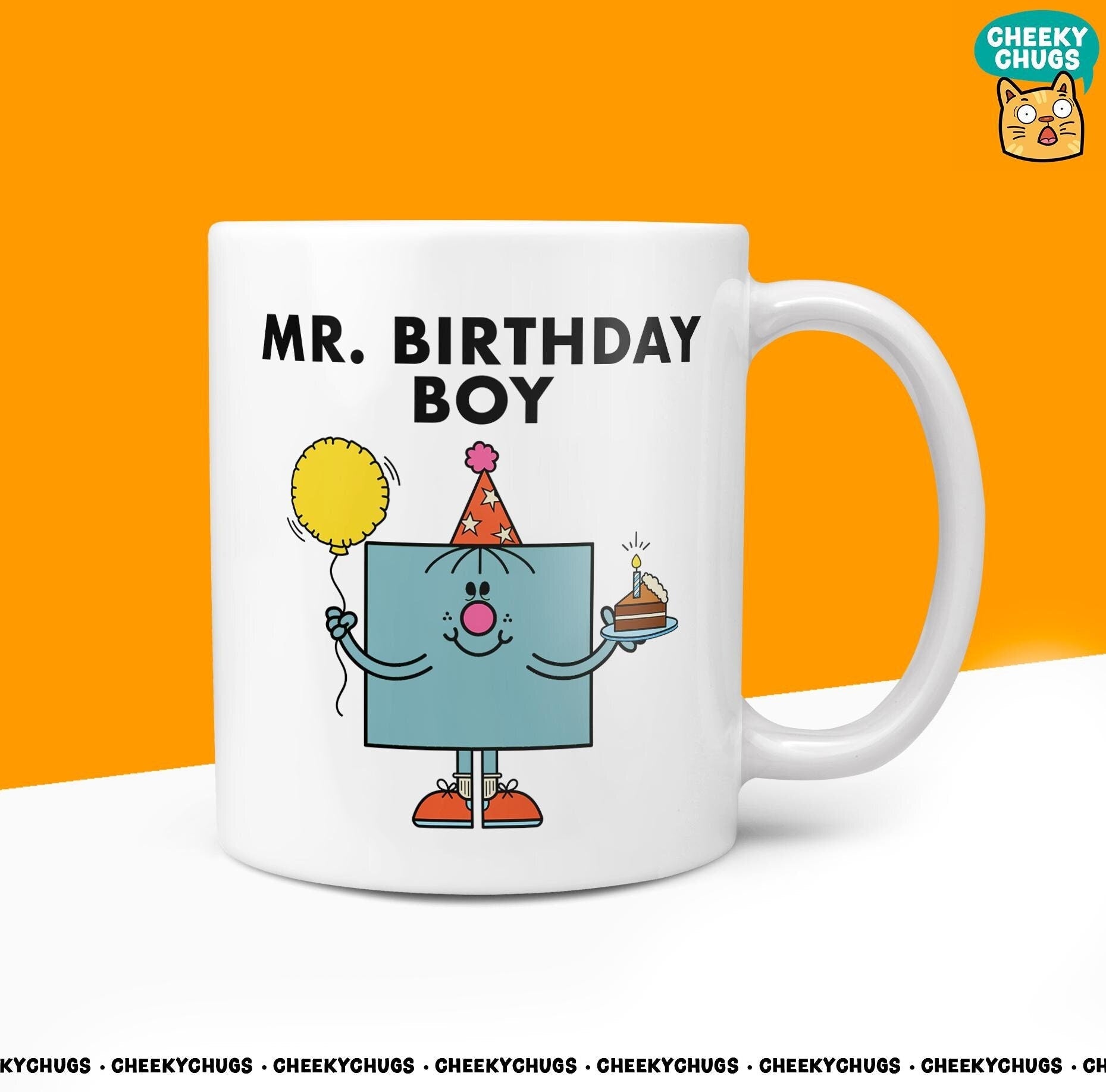 Novelty MR BIRTHDAY BOY Mug Funny Mens Men Man Him Gift Secret Santa Present Unique Rude Ceramic Novelty 40th Birthday Ideas Christmas 10oz - CheekyChugs
