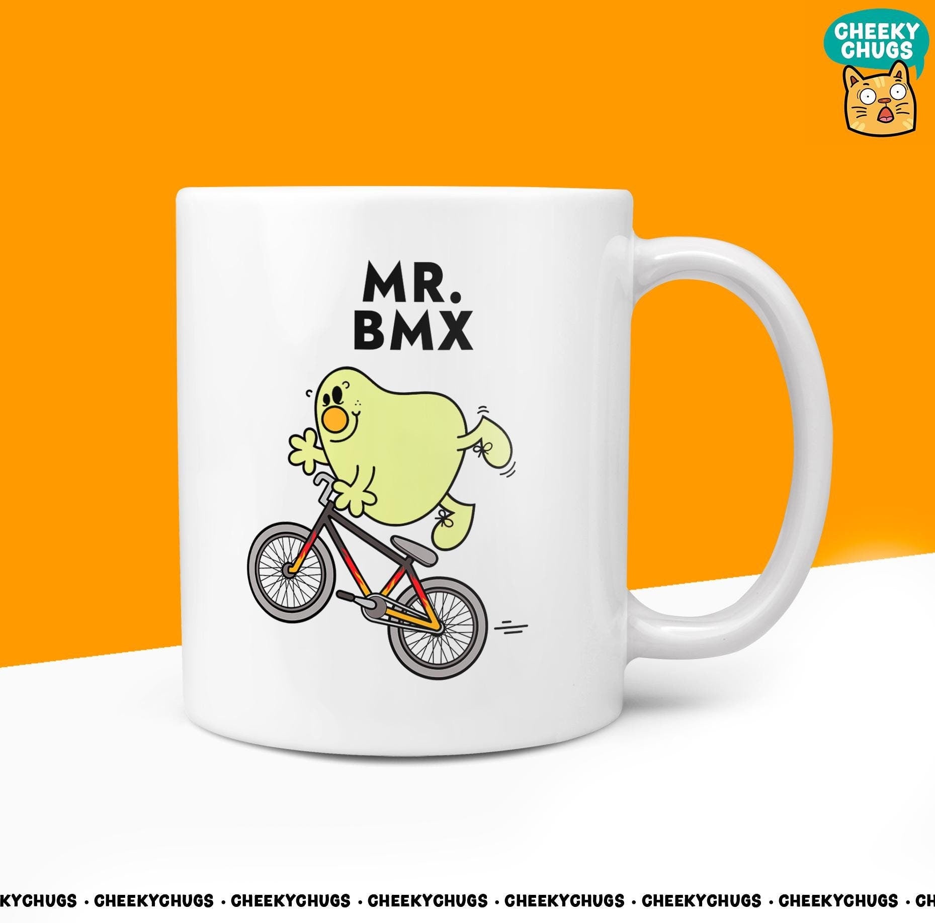 Novelty MR BMX Mug Funny Men Mr Him Gift Secret Santa Present Unique Ceramic Novelty Office Birthday Christmas Coffee Tea Cup - CheekyChugs