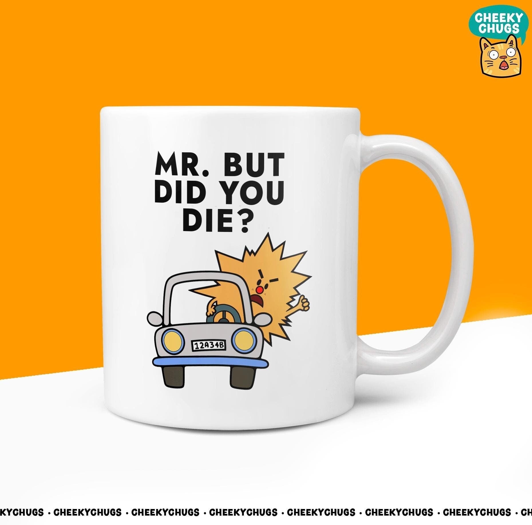 Novelty Mr But DID YOU DIE? Mug Funny Women's Miss Her Gift Secret Santa Present Ceramic Novelty Parody Birthday Christmas Tea Cup - CheekyChugs