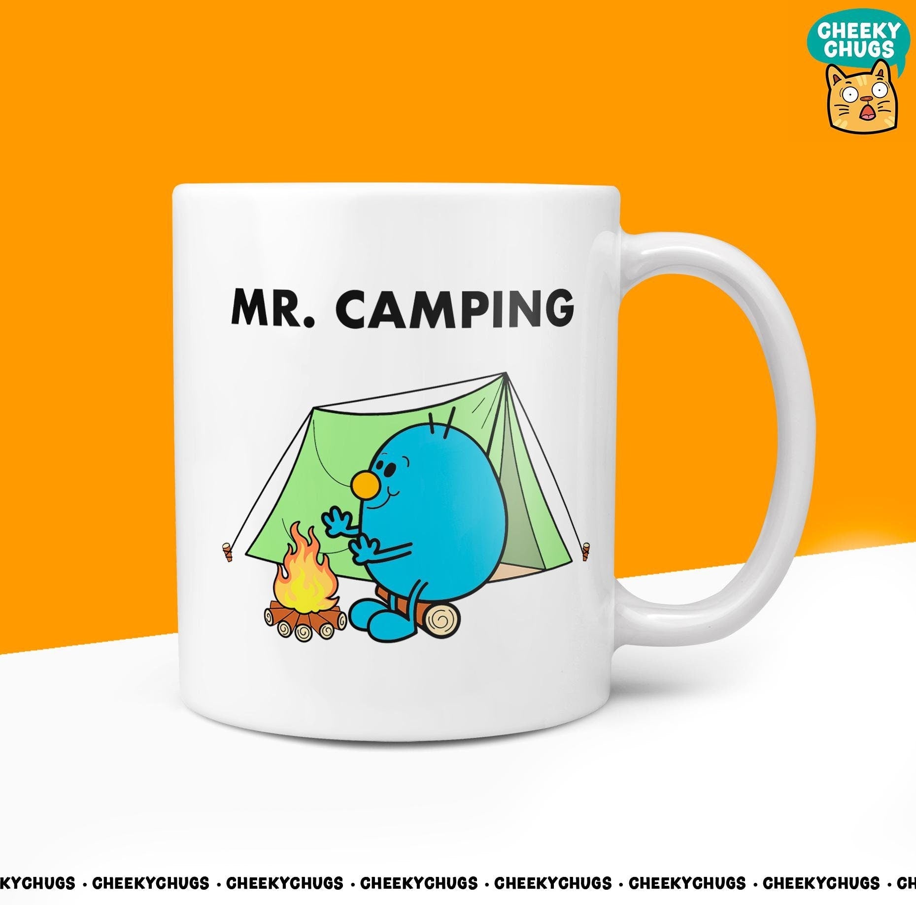 Novelty MR CAMPER Mug Funny Women's Men Him Mans Gift Secret Santa Present Ceramic Novelty Birthday Christmas 10oz Coffee Cup - CheekyChugs