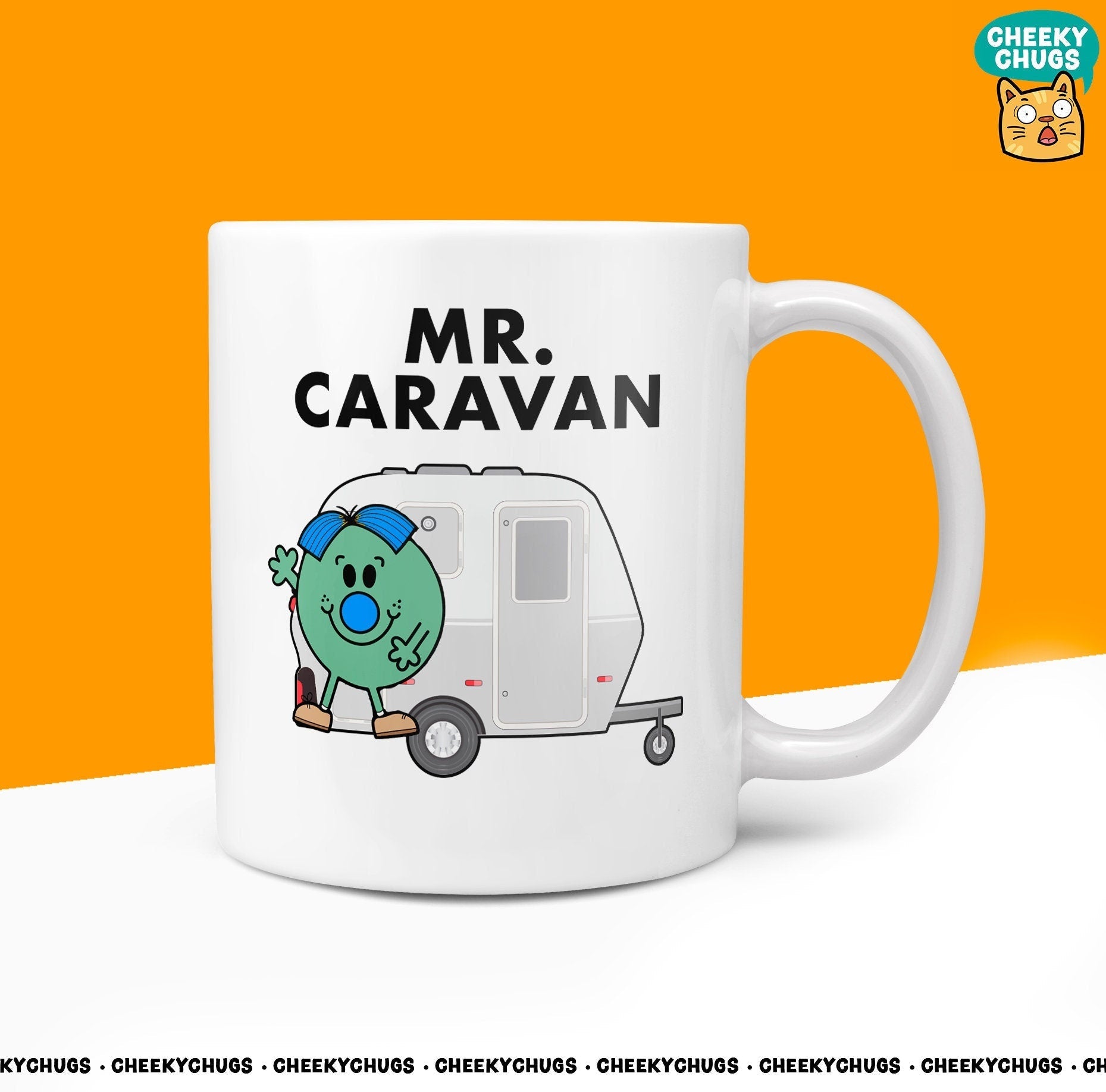 Novelty MR CARAVAN 10oz Mug Funny Novelty Mr Miss Gifts Office Friend Family Present For Her Coffee Cup - CheekyChugs