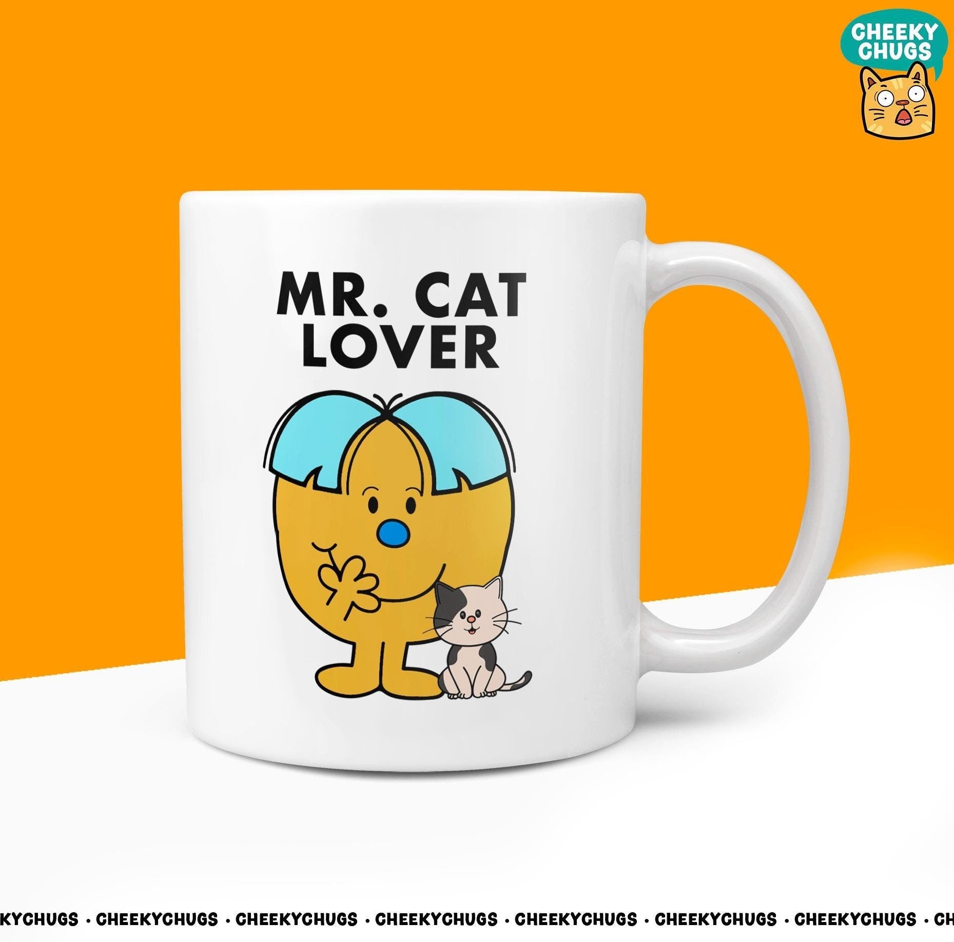 Novelty MR CAT LOVER 10oz Coffee Mug - Funny Miss Man Cup For Christmas Birthday Gift Present Friend Coffee Mugs - CheekyChugs