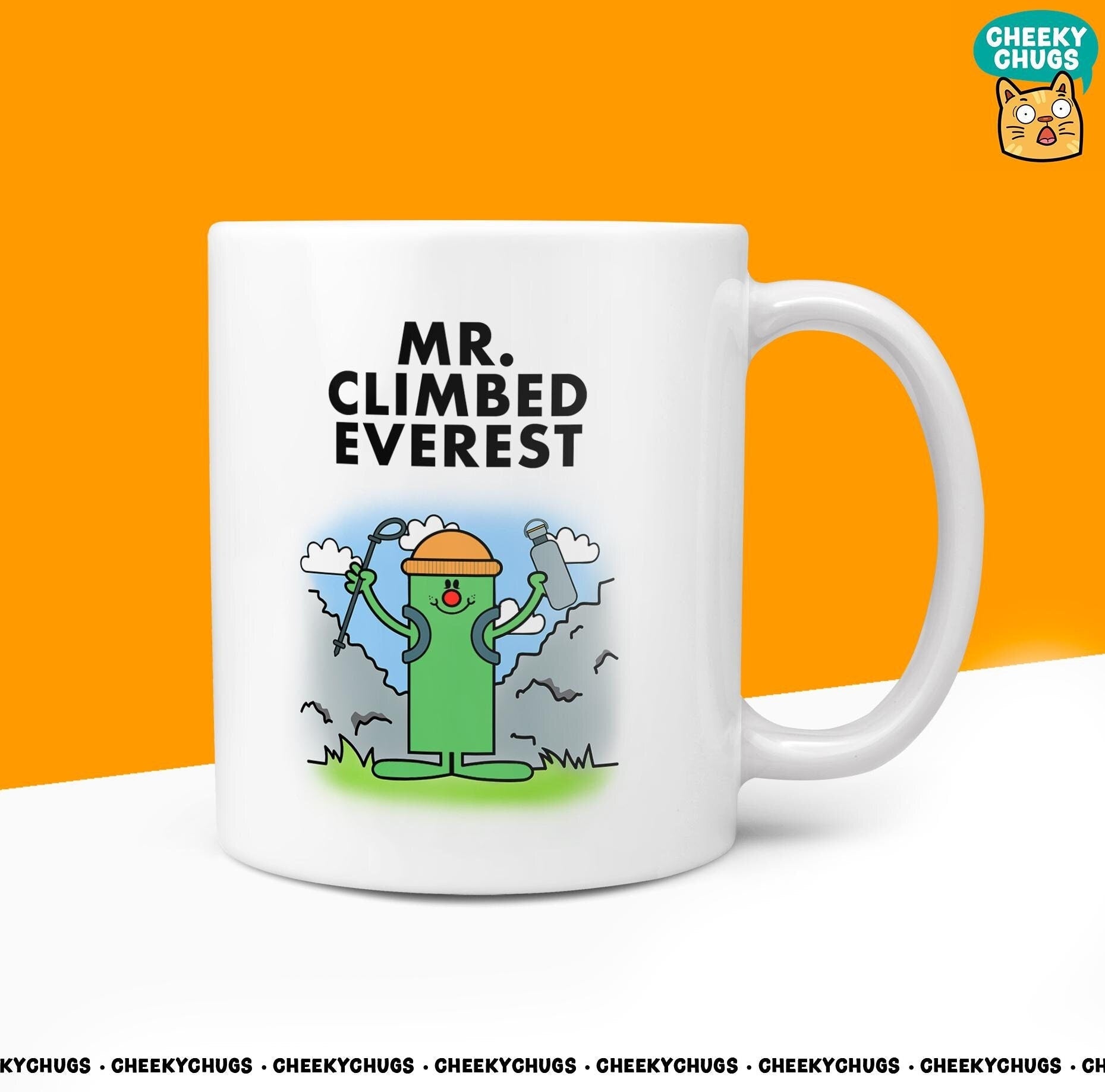 Novelty MR CLIMBED EVEREST 10oz Coffee Mug - Funny Men Him Man Well Done Cup For Christmas Birthday Gift Present Friend Climbing Coffee Mugs - CheekyChugs