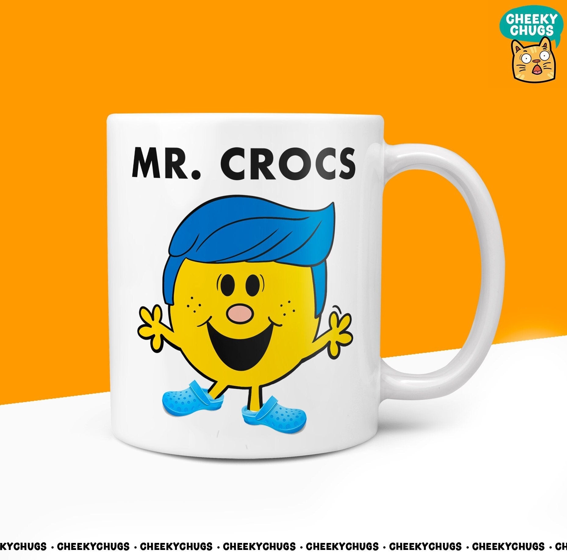Novelty Mr CROCS Mug Funny Men Mr Him Gift Secret Santa Present Unique Ceramic Novelty Office Birthday Christmas 10oz Coffee Tea Cup - CheekyChugs