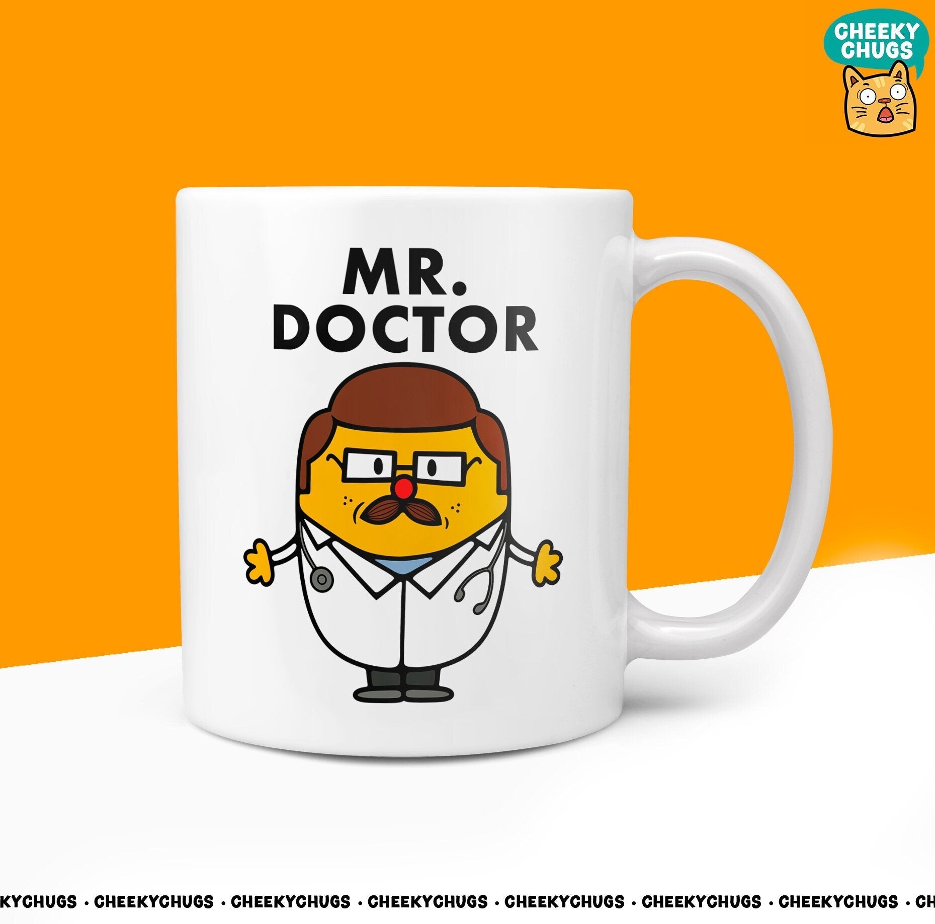 Novelty Mr DOCTOR Mug Funny Men Mr Him Gift Secret Santa Present Unique Ceramic Novelty Office Birthday Christmas 10oz Coffee Tea Cup - CheekyChugs