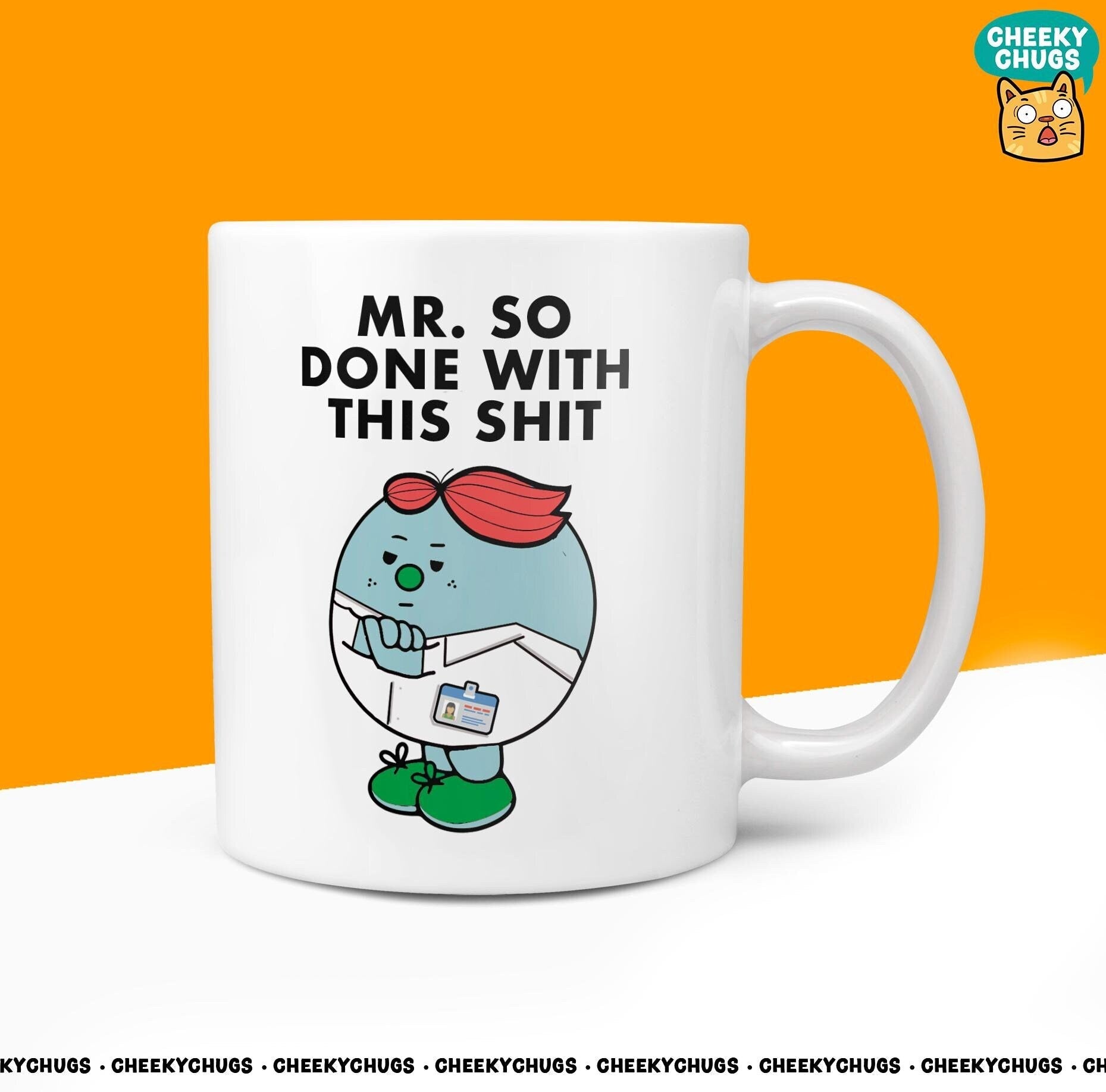 Novelty Mr DONE With THIS SHIT 10oz Coffee Mug - Funny Men Him Man Cup For Christmas Birthday Gift Present Friend Coffee Mugs - CheekyChugs