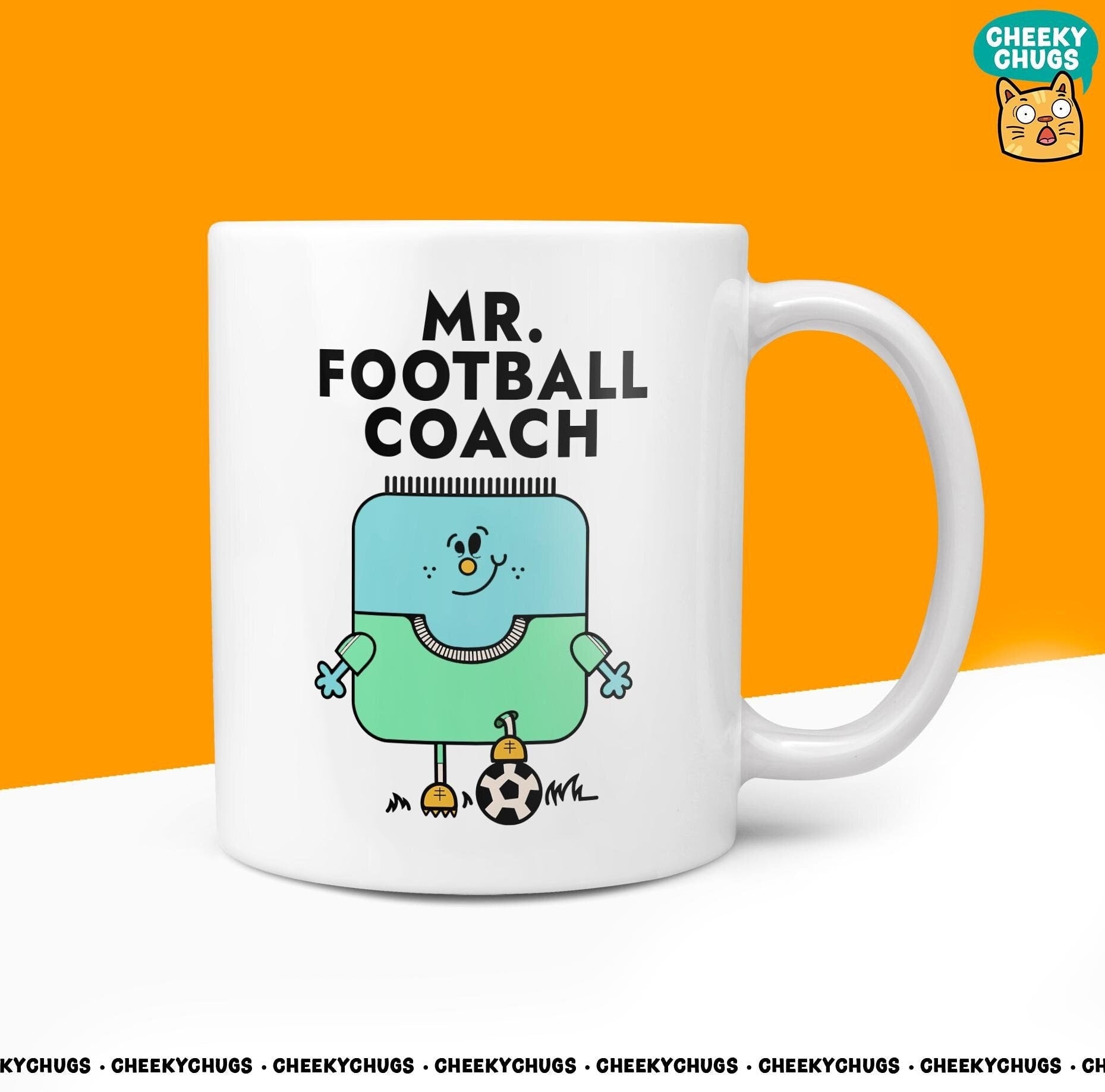 Novelty MR FOOTBALL COACH 10oz Coffee Mug Funny Men Him Male Team Cup For Christmas Birthday Gift Present Friend Thank You Mugs - CheekyChugs
