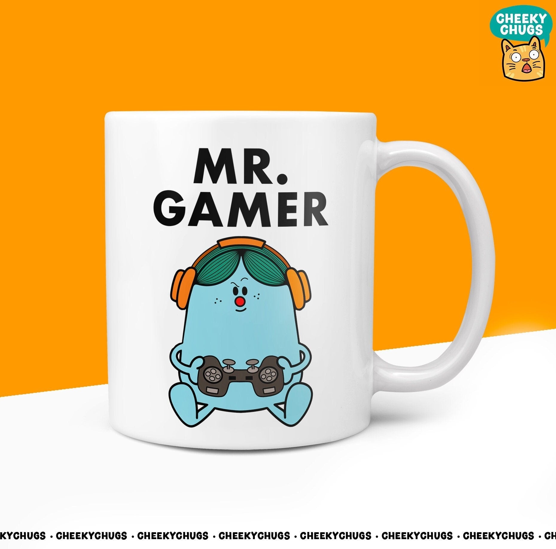Novelty Mr GAMER Mug Funny Men Mr Him Gift Secret Santa Present Unique Ceramic Novelty Office Birthday Christmas 10oz Coffee Tea Cup - CheekyChugs