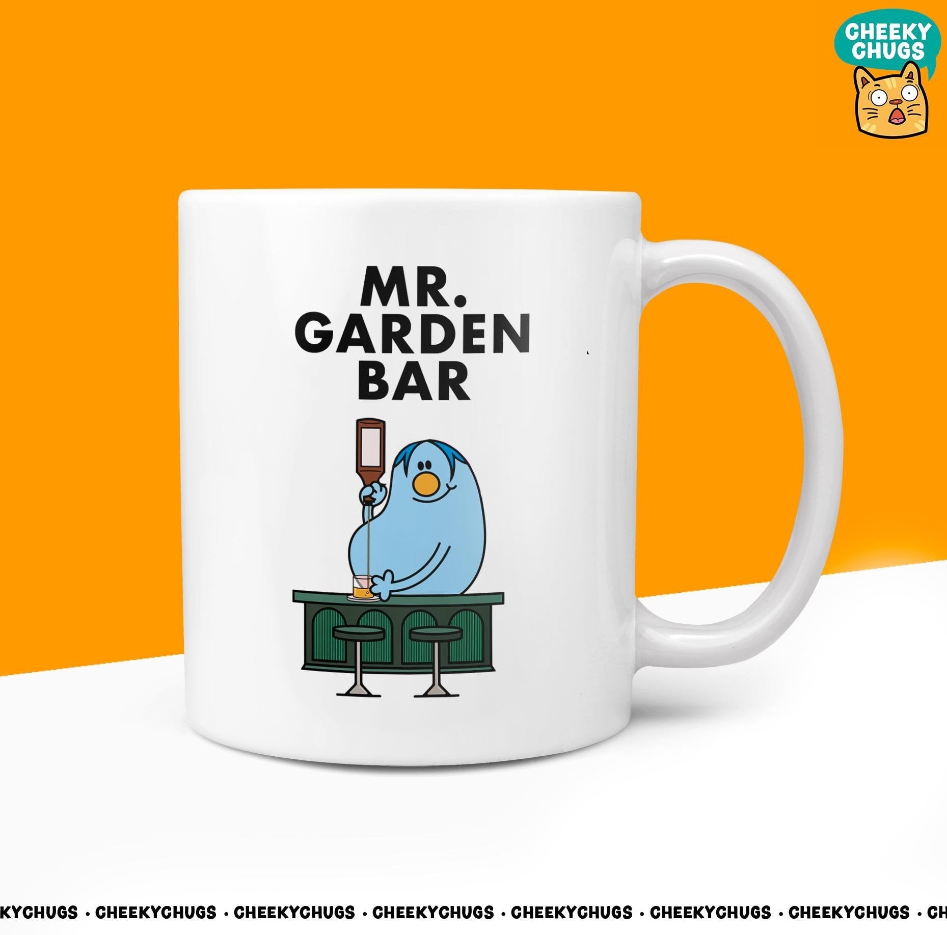 Novelty MR GARDEN BAR 10oz Coffee Mug - Funny Mr Male Cup For Christmas Birthday Gift Present Friend Coffee Mugs - CheekyChugs