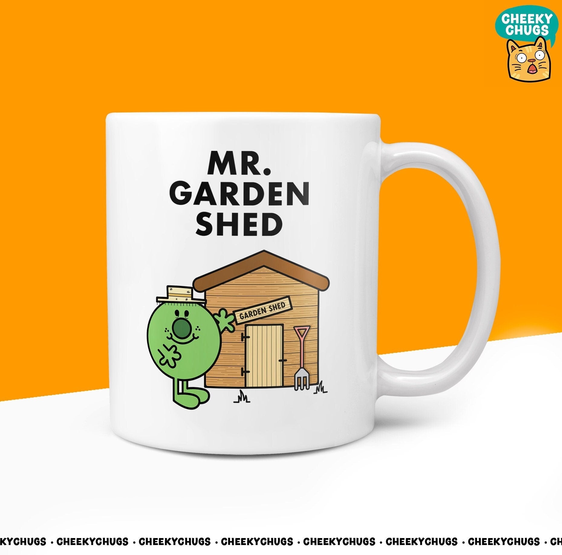 Novelty Mr GARDEN SHED Mug Funny Men Mr Him Gift Secret Santa Present Unique Ceramic Novelty Office Birthday Christmas 10oz Coffee Tea Cup - CheekyChugs