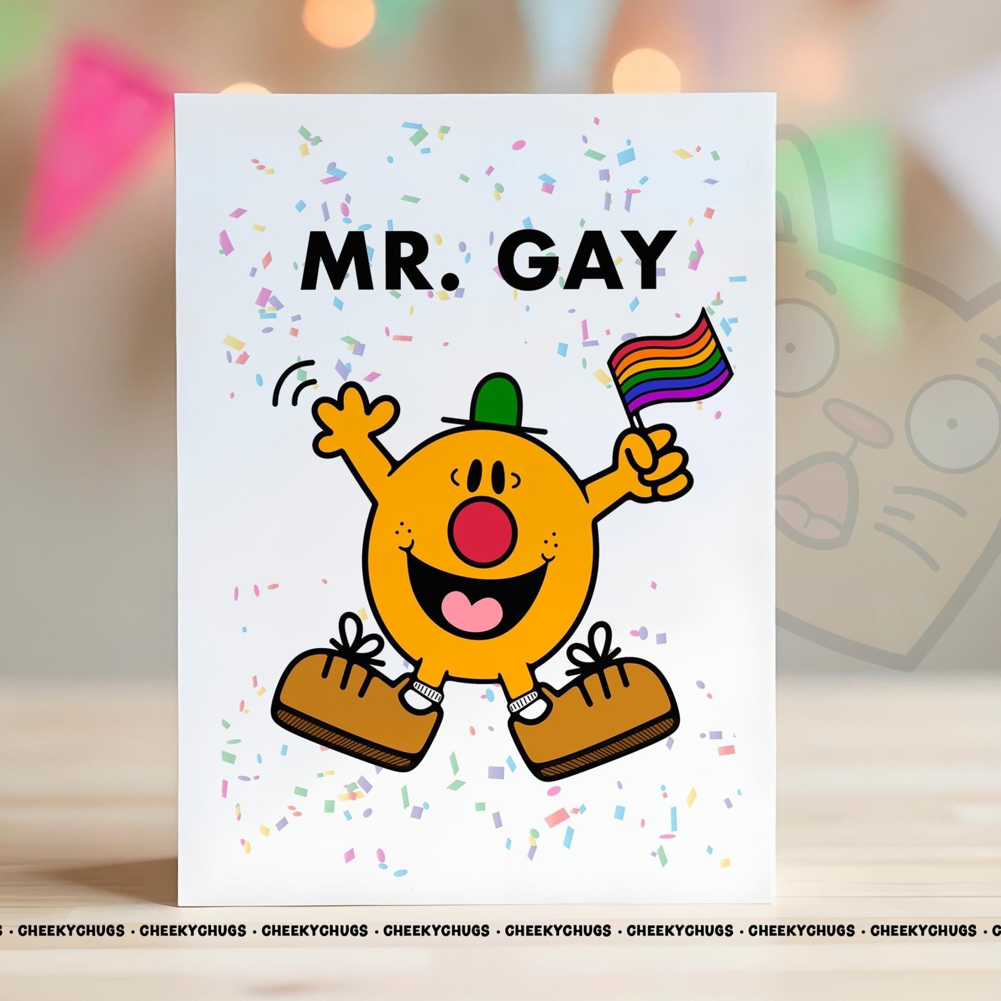 Novelty Mr Gay Greeting Card For Him Men Friend Family Brother Birthday Gays Christmas 21st, 30th, 40th, 50th, 60th Him - CRD - CHUGS - 009 - CheekyChugs