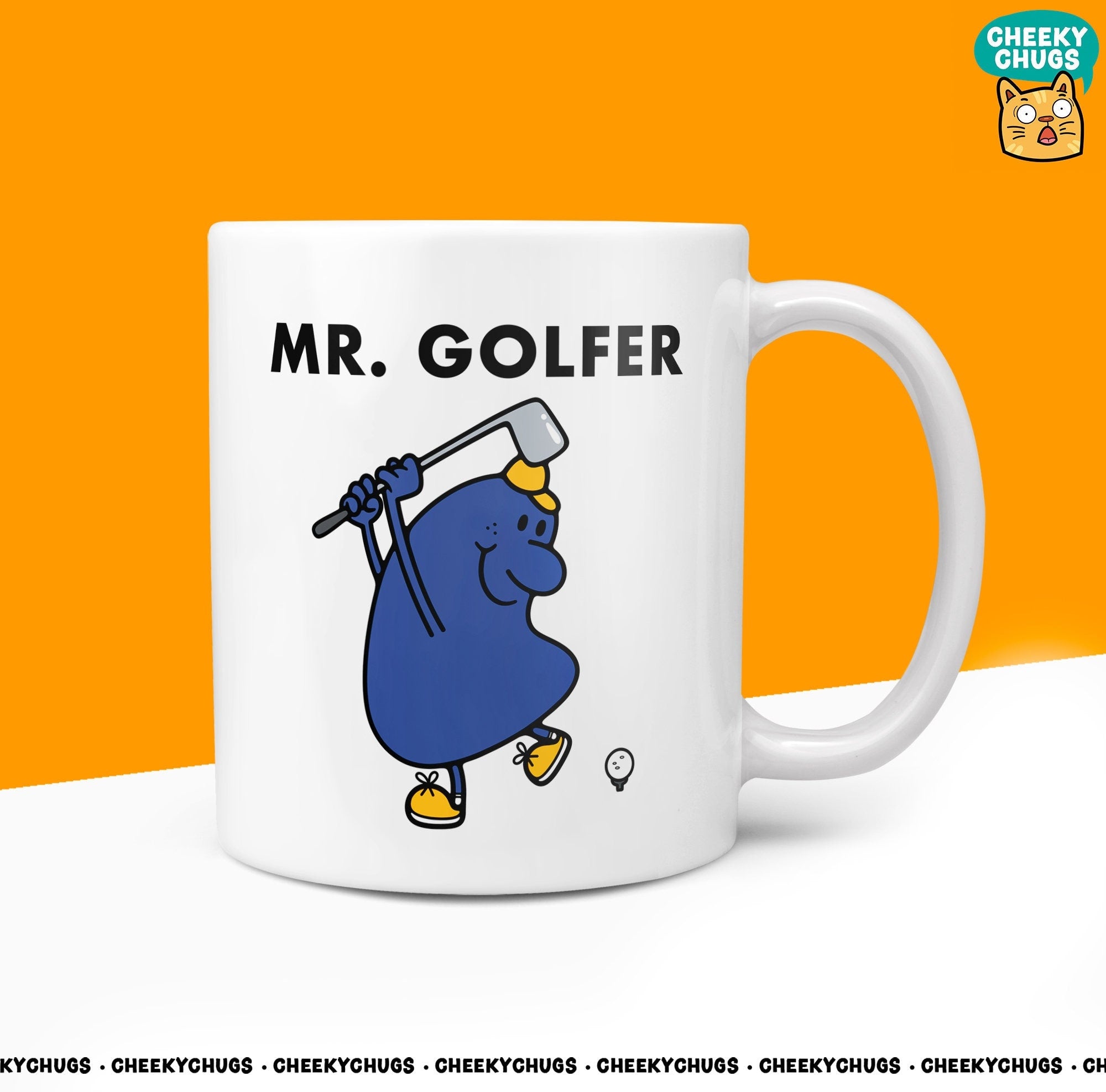 Novelty Mr GOLFER Mug Funny Men Mr Him Gift Secret Santa Present Unique Ceramic Novelty Office Birthday Christmas 10oz Coffee Tea Cup - CheekyChugs