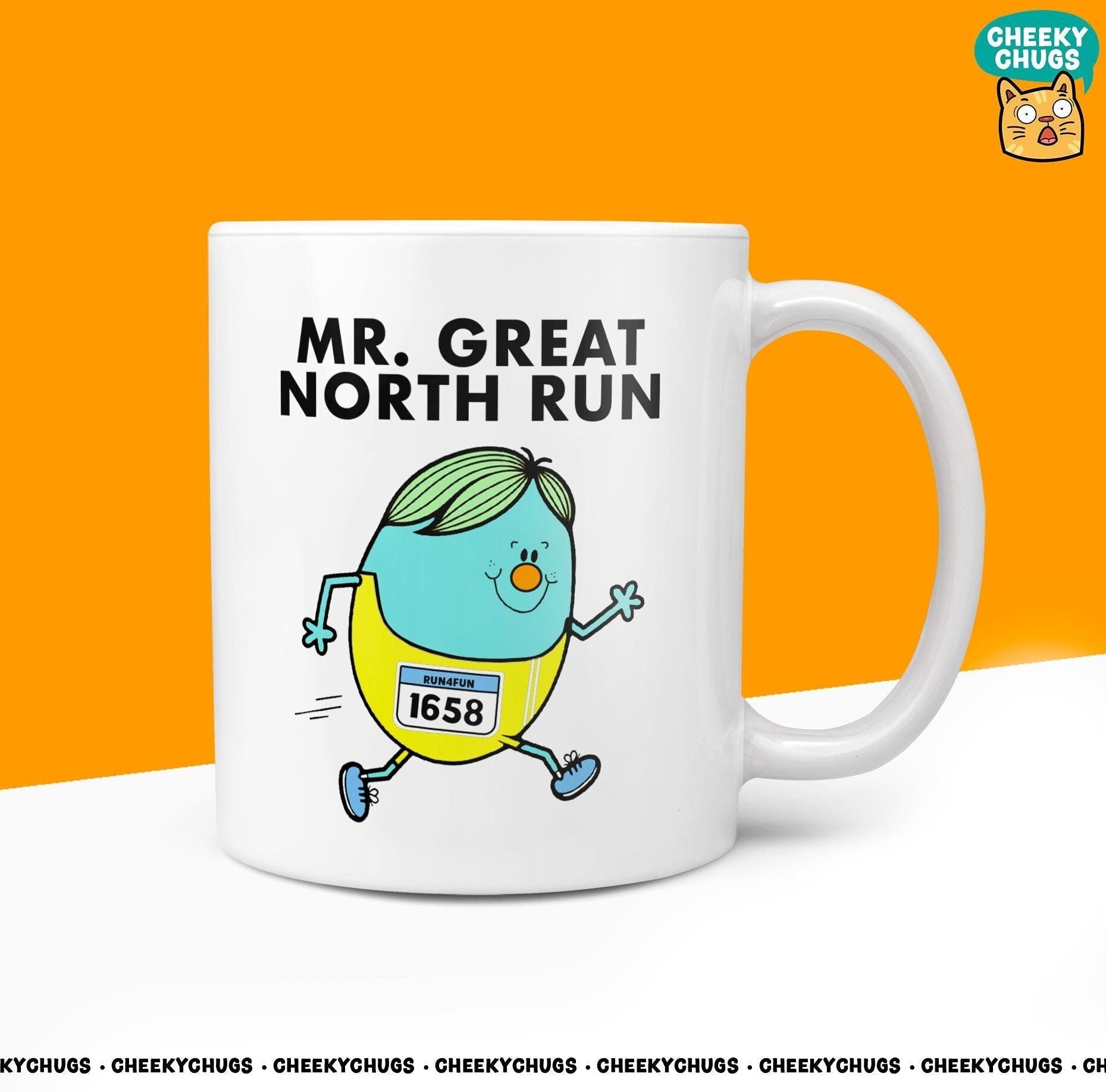 Novelty Mr GREAT NORTH RUN 10oz Coffee Mug - Funny Mr Male Cup For Christmas Birthday Gift Present Friend Coffee Mugs - CheekyChugs