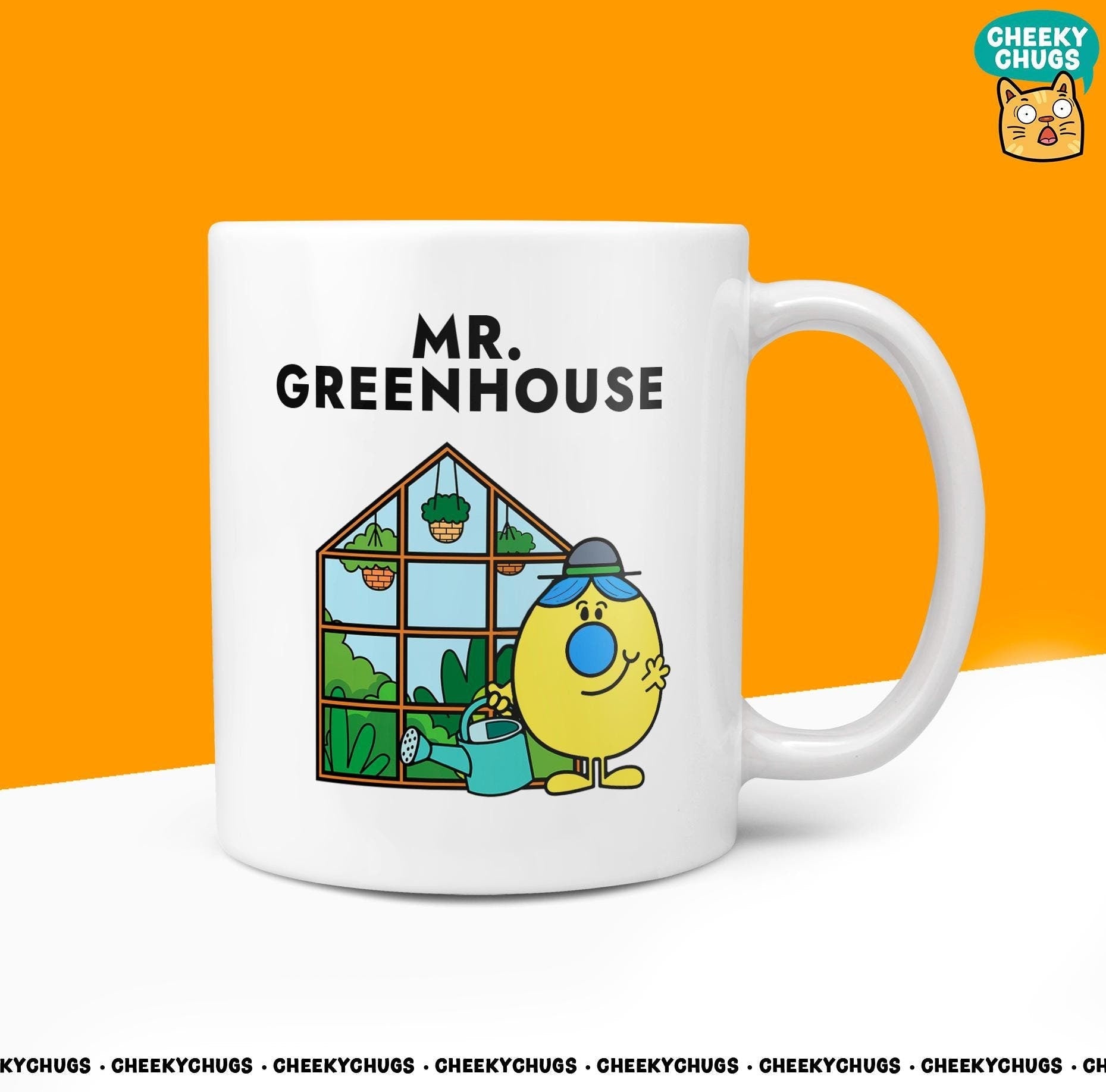 Novelty MR GREENHOUSE Mug Funny Men Mr Him Gift Secret Santa Present Unique Ceramic Boyfriend Office Birthday Christmas Coffee Tea Cup - CheekyChugs