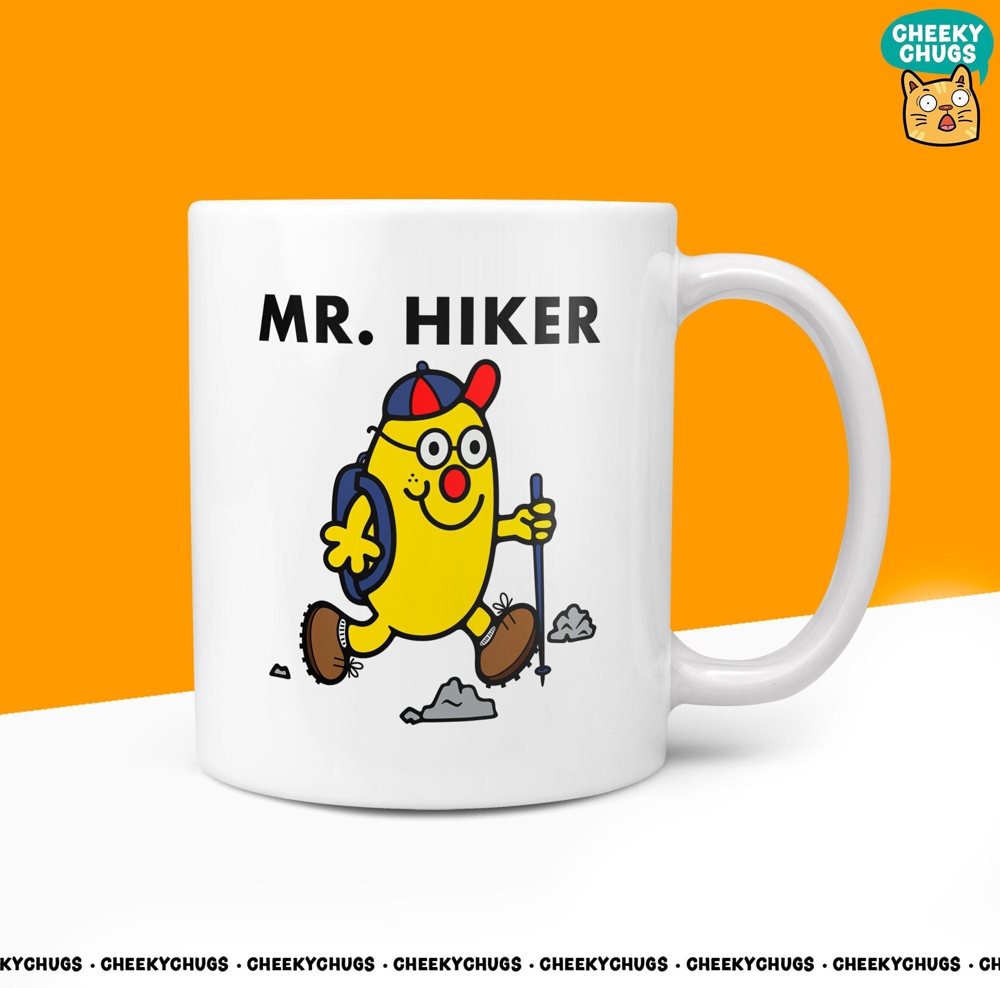 Novelty Mr HIKER Mug Funny Men Mr Him Gift Secret Santa Present Unique Ceramic Novelty Office Birthday Christmas 10oz Coffee Tea Cup - CheekyChugs