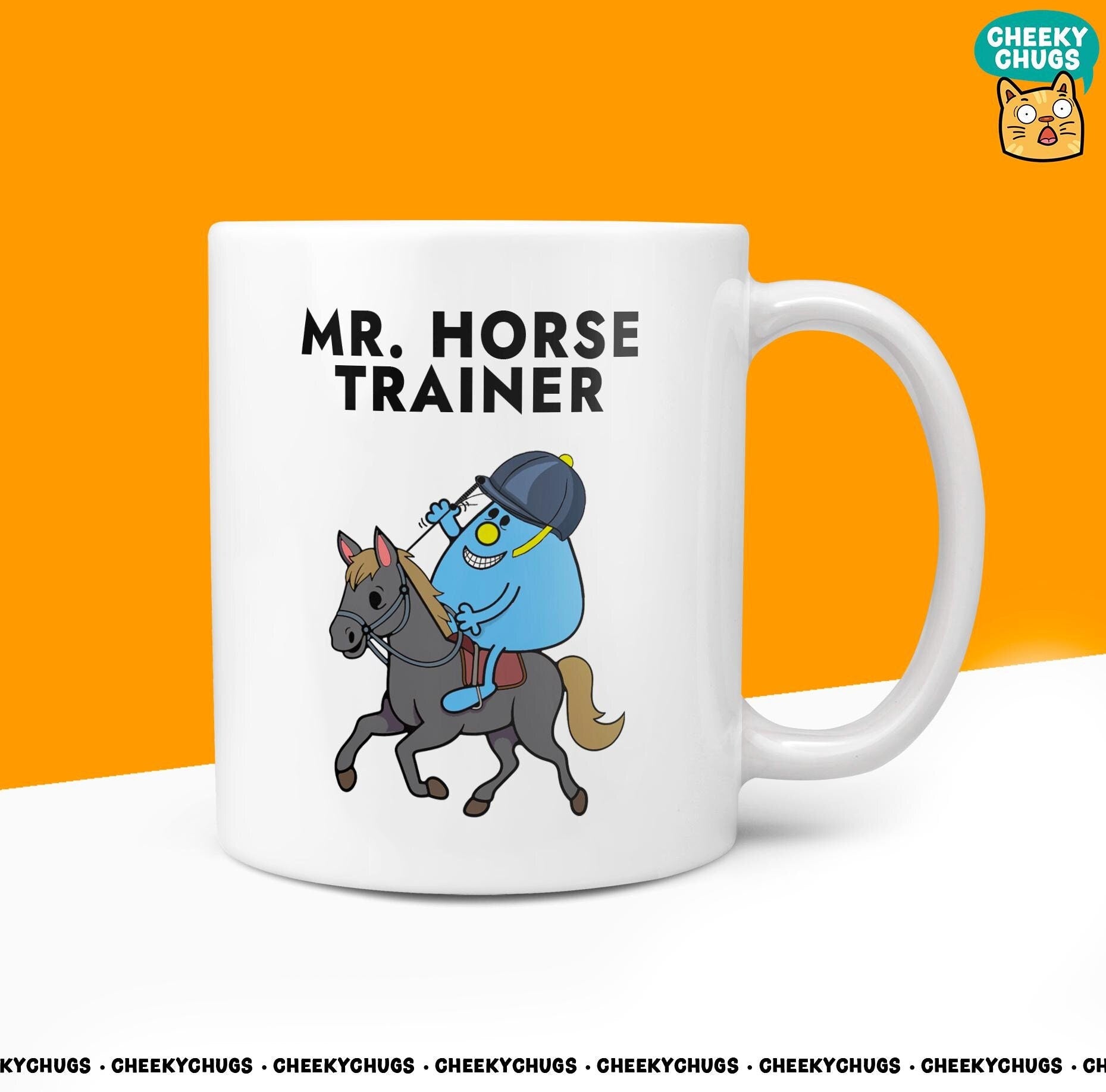 Novelty MR HORSE TRAINER 10oz Coffee Mug - Horse Gifts For Men Him Mens Riding Polo Racing Stables Gift Birthday Christmas - CheekyChugs