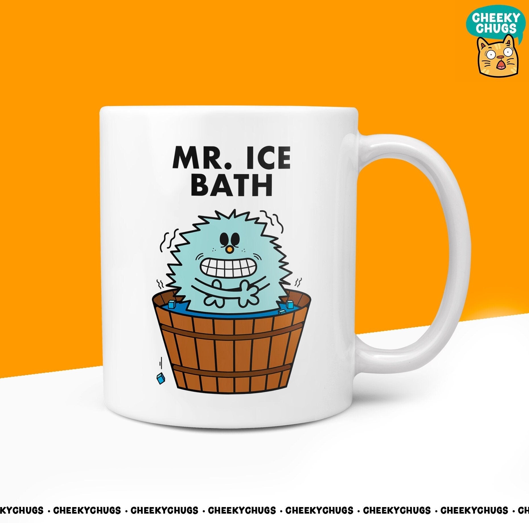 Novelty MR ICE BATH 10oz Coffee Mug - Ideal Fitness Gift for Men Dad Grandad Boyfriend Husband Ice Bath Morning Gifts For Him - CheekyChugs