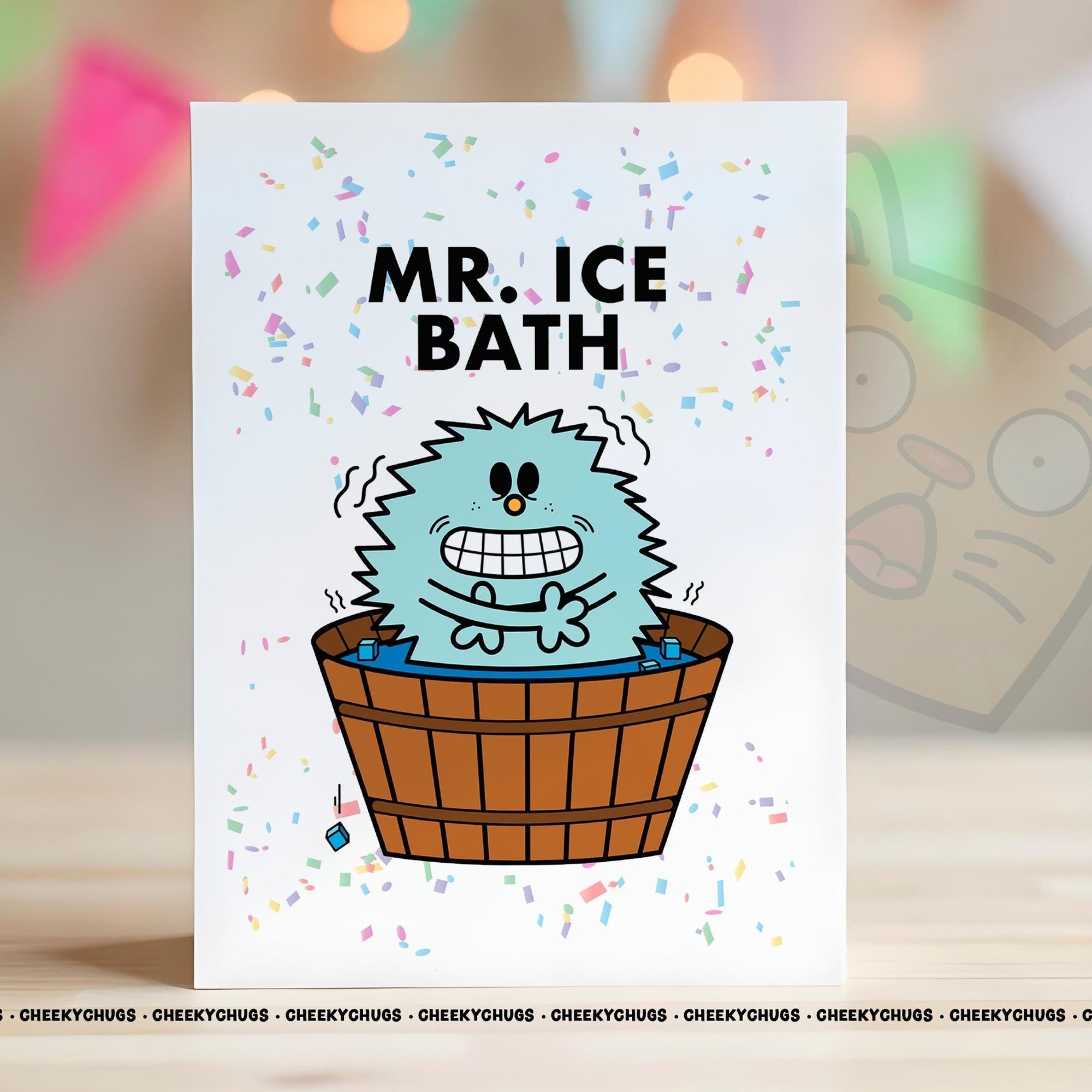 Novelty Mr ICE BATH Greeting Card For Him Men 21st 30th 40th 50th 60th Friend Family Dad Birthday Christmas Card - CHUGS - 056 - CheekyChugs